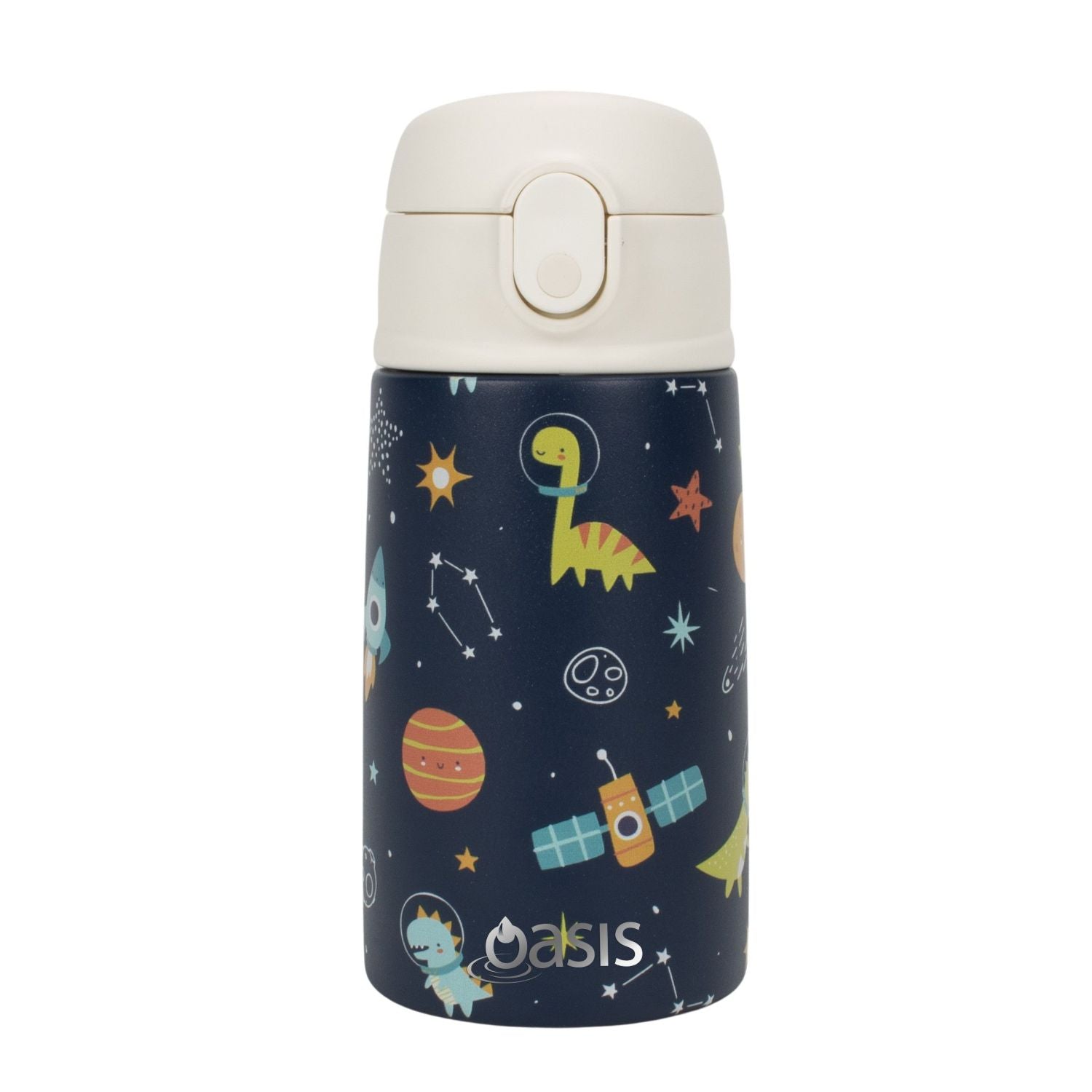 Oasis Kids Water Bottle with Sipper Silicone Straw 400ML (SA)