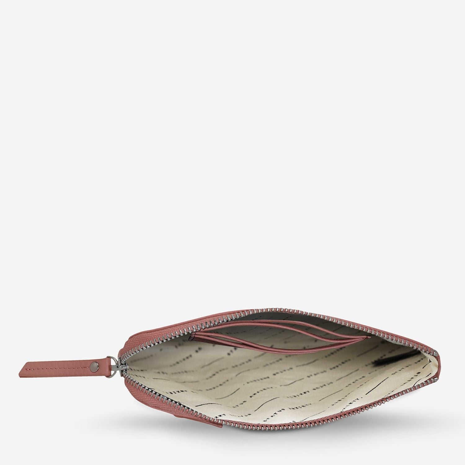 Status Anxiety Smoke And Mirrors Zip Leather Pouch