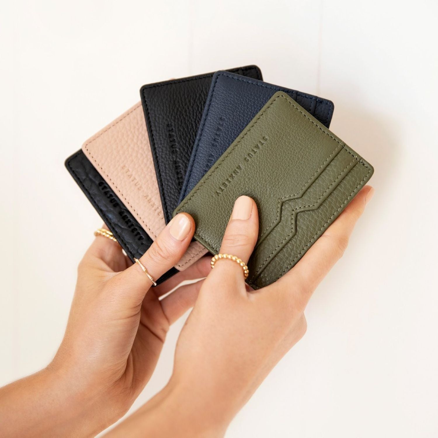 Status Anxiety Together For Now Leather Card Case (SA)