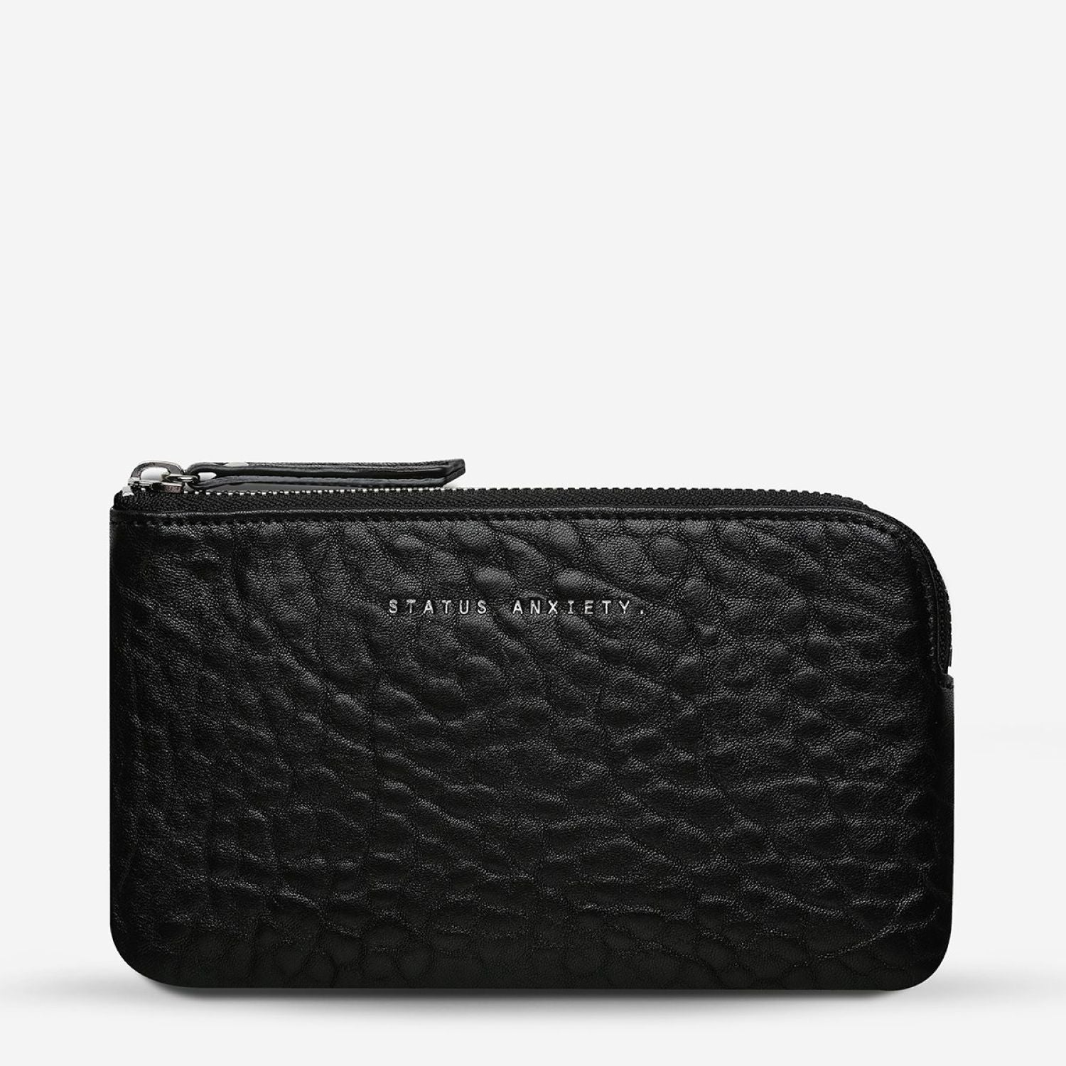 Status Anxiety Smoke And Mirrors Zip Leather Pouch