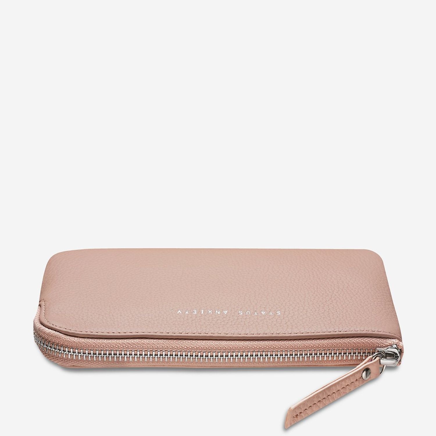 Status Anxiety Smoke And Mirrors Zip Leather Pouch