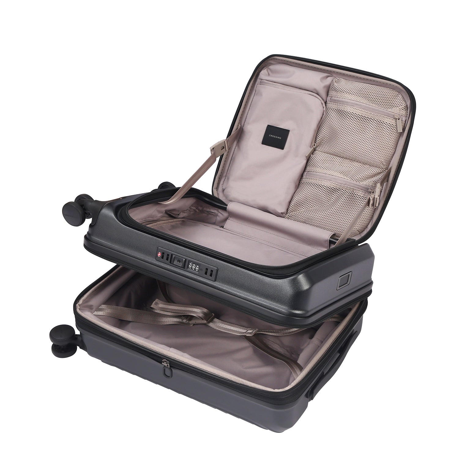 CROSSING INVI 20" Carry On Expandable Luggage With Front & Middle Access V3
