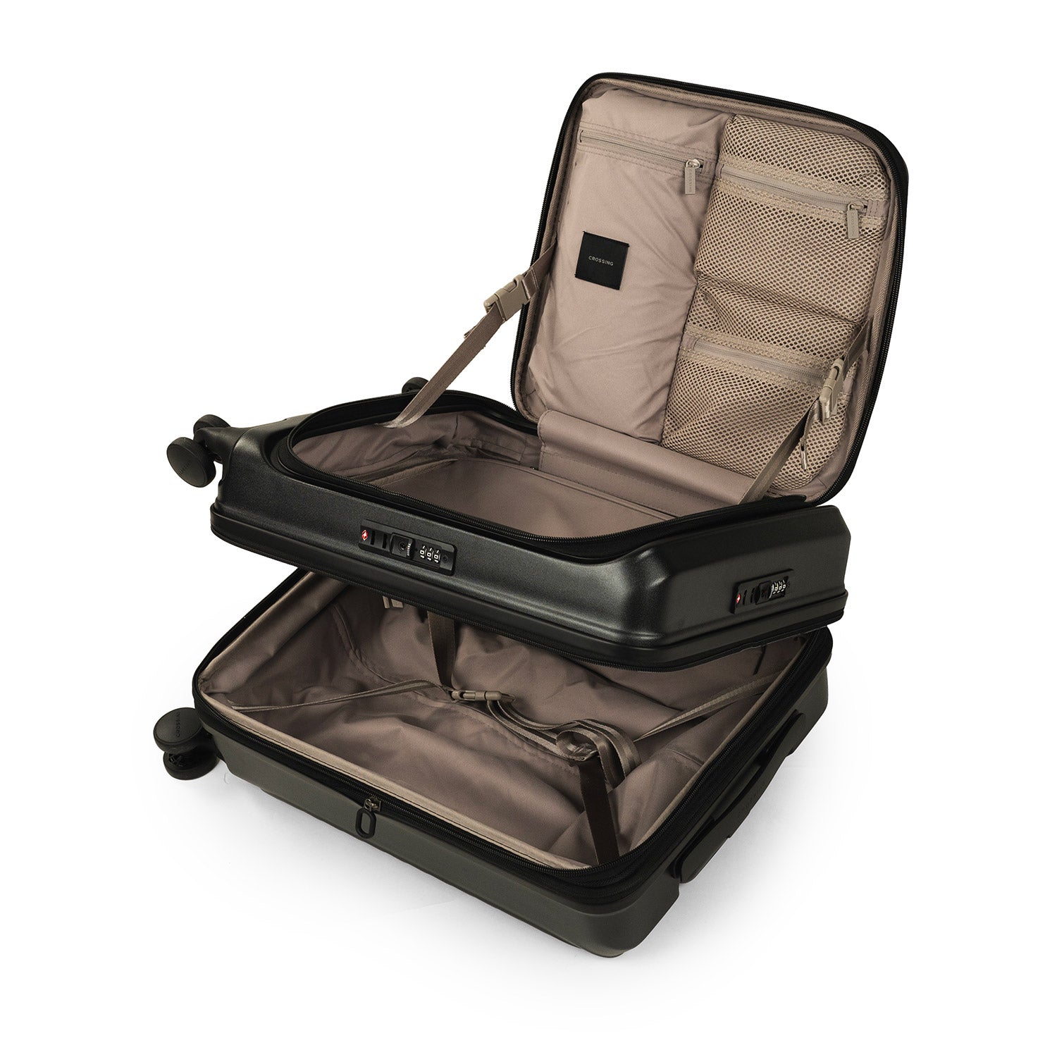 CROSSING INVI 20" Carry On Expandable Luggage With Front & Middle Access