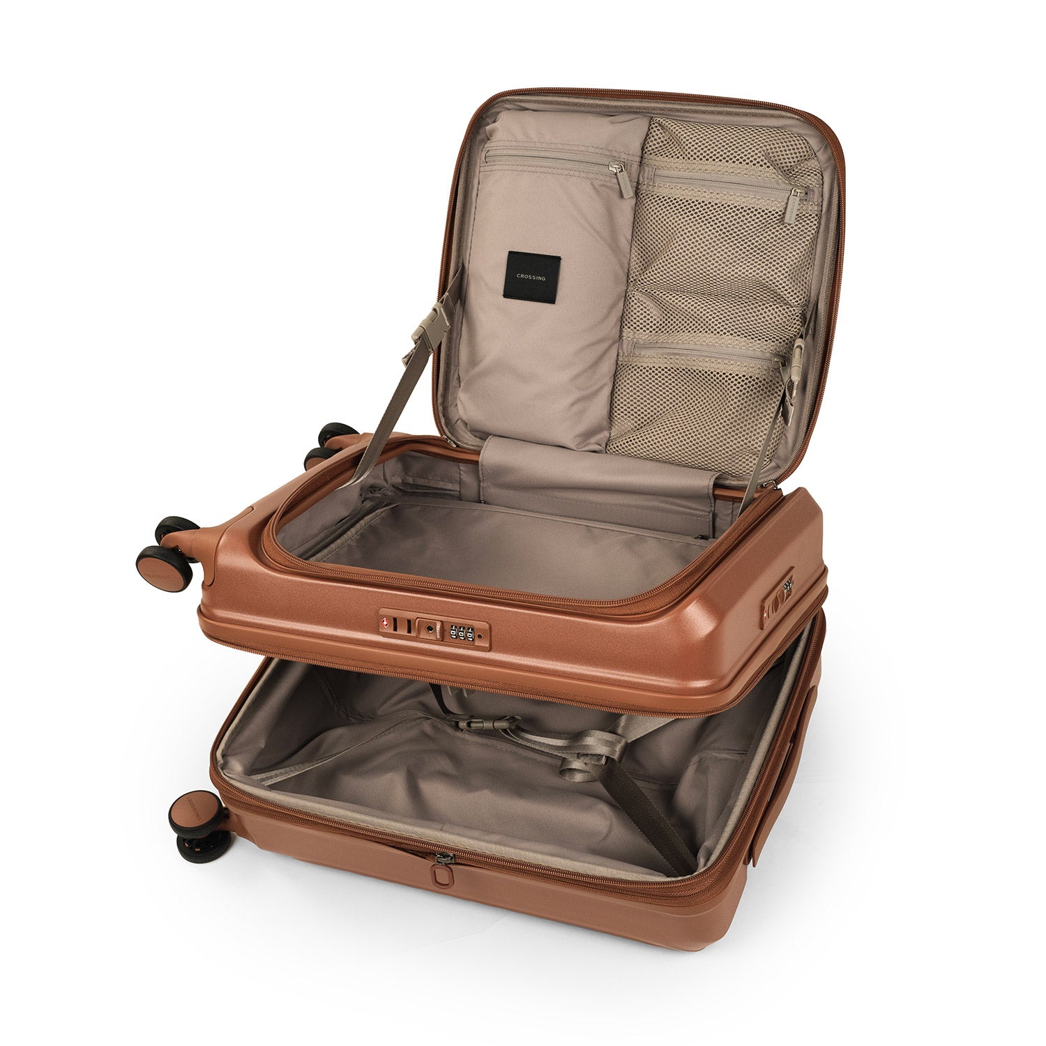 CROSSING INVI 20" Carry On Expandable Luggage With Front & Middle Access