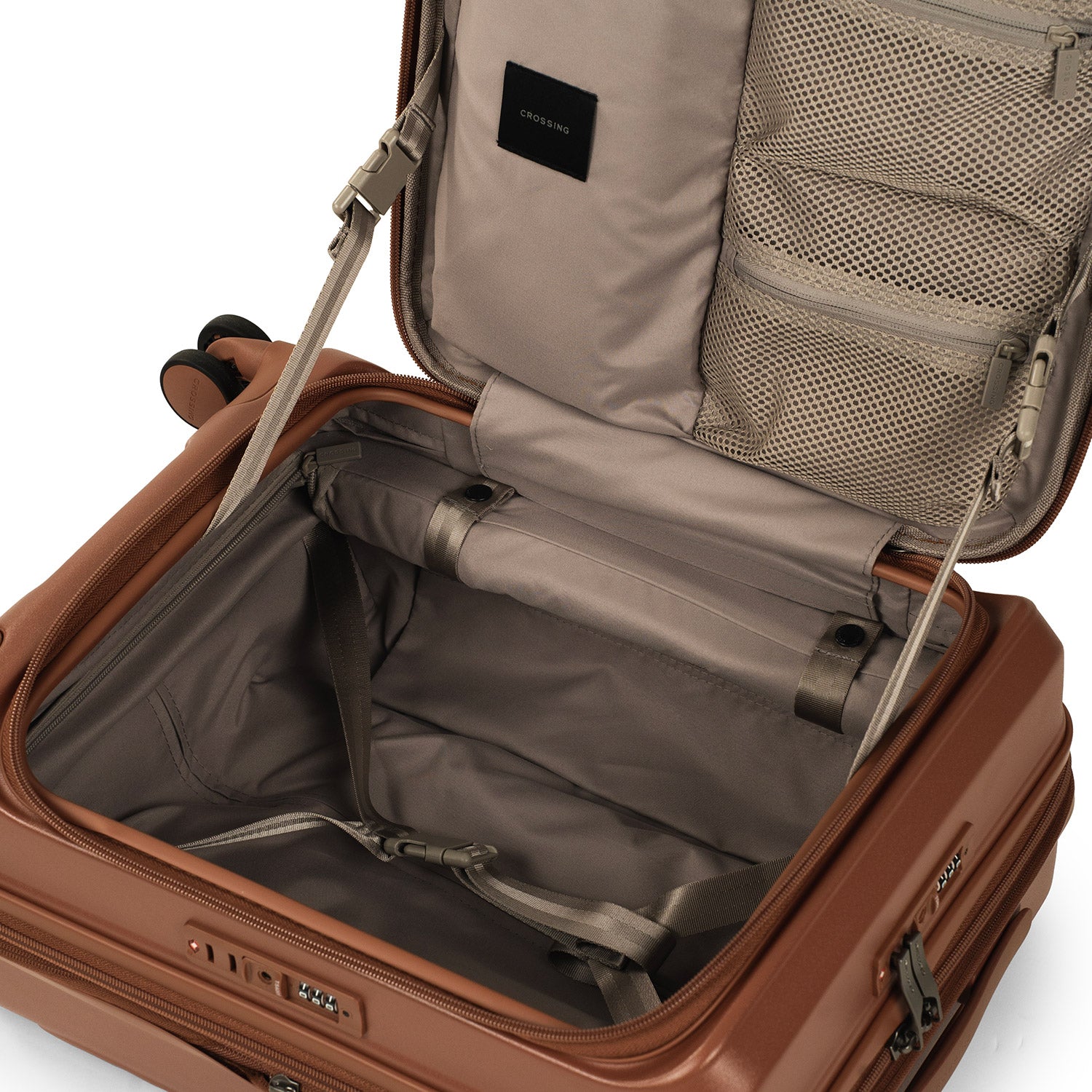 CROSSING INVI 20" Carry On Expandable Luggage With Front & Middle Access