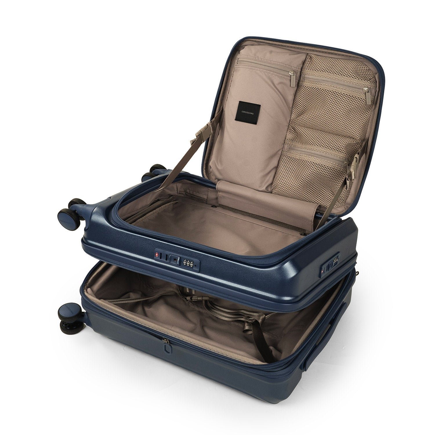 CROSSING INVI 20" Carry On Expandable Luggage With Front & Middle Access