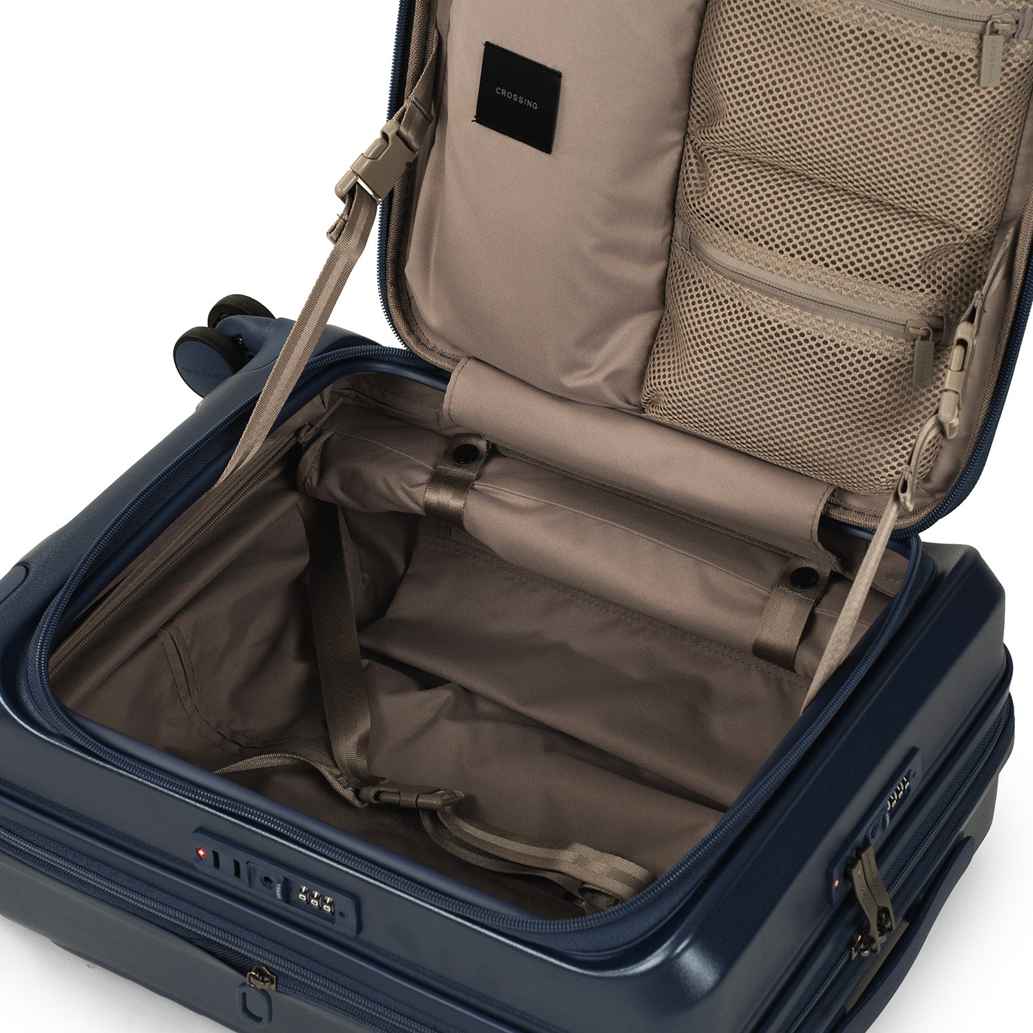 CROSSING INVI 20" Carry On Expandable Luggage With Front & Middle Access