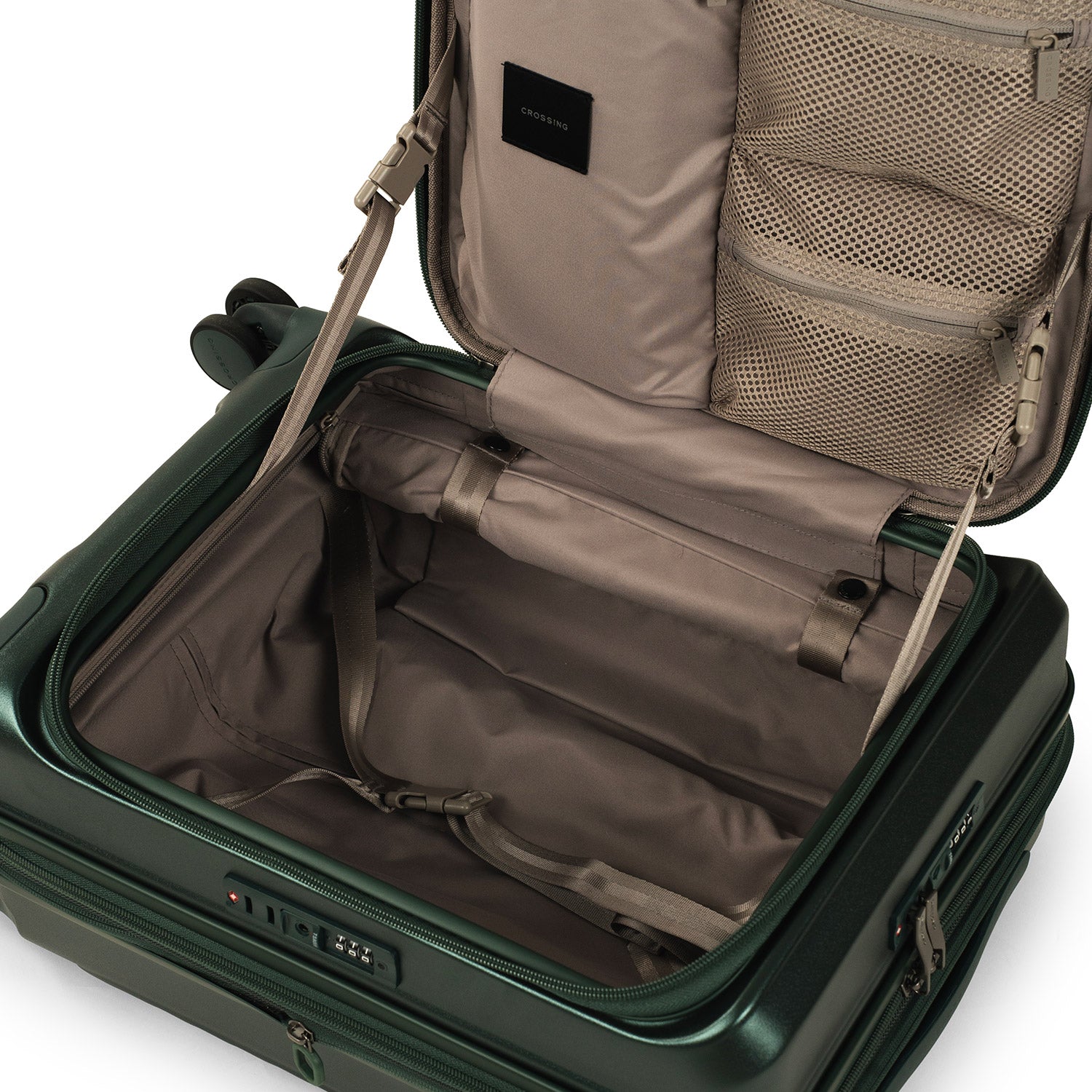 CROSSING INVI 20" Carry On Expandable Luggage With Front & Middle Access