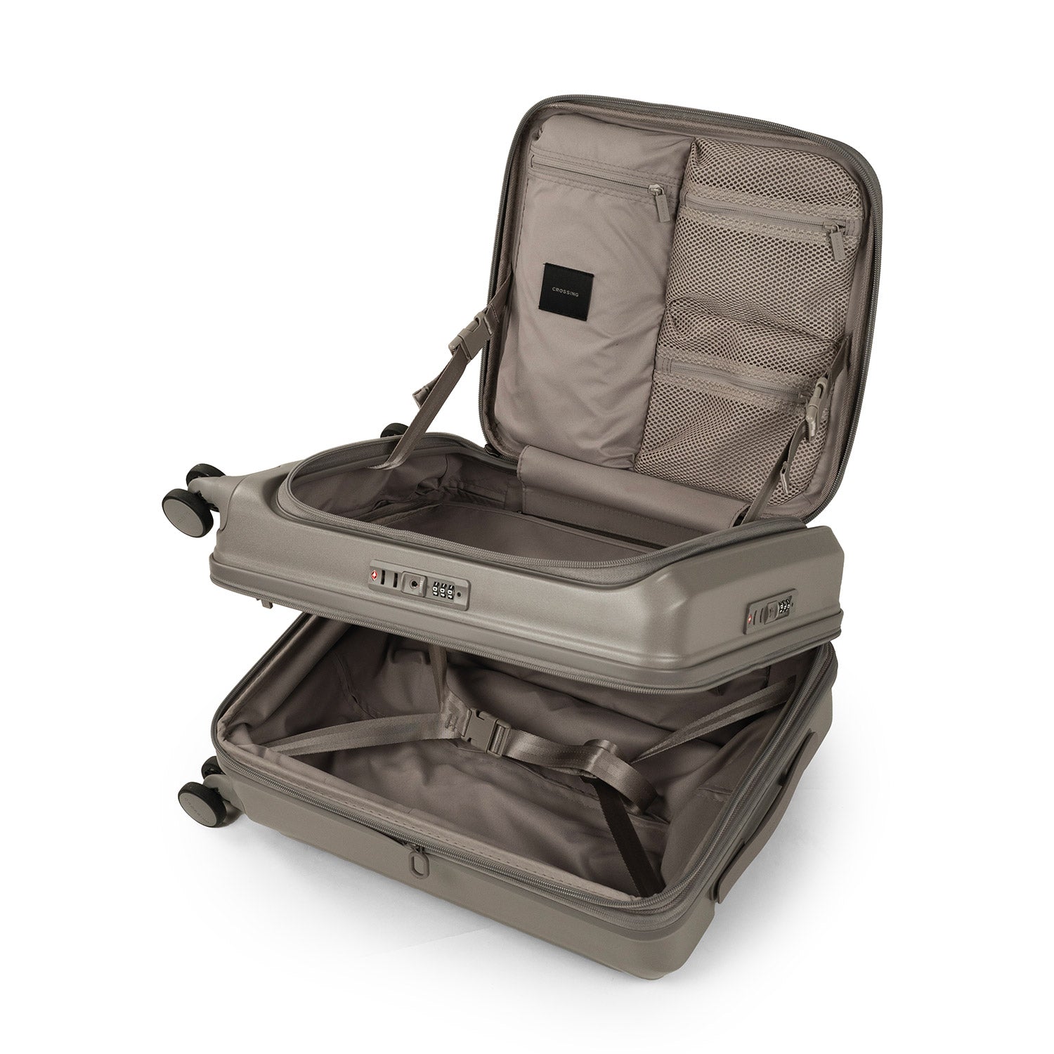 CROSSING INVI 20" Carry On Expandable Luggage With Front & Middle Access