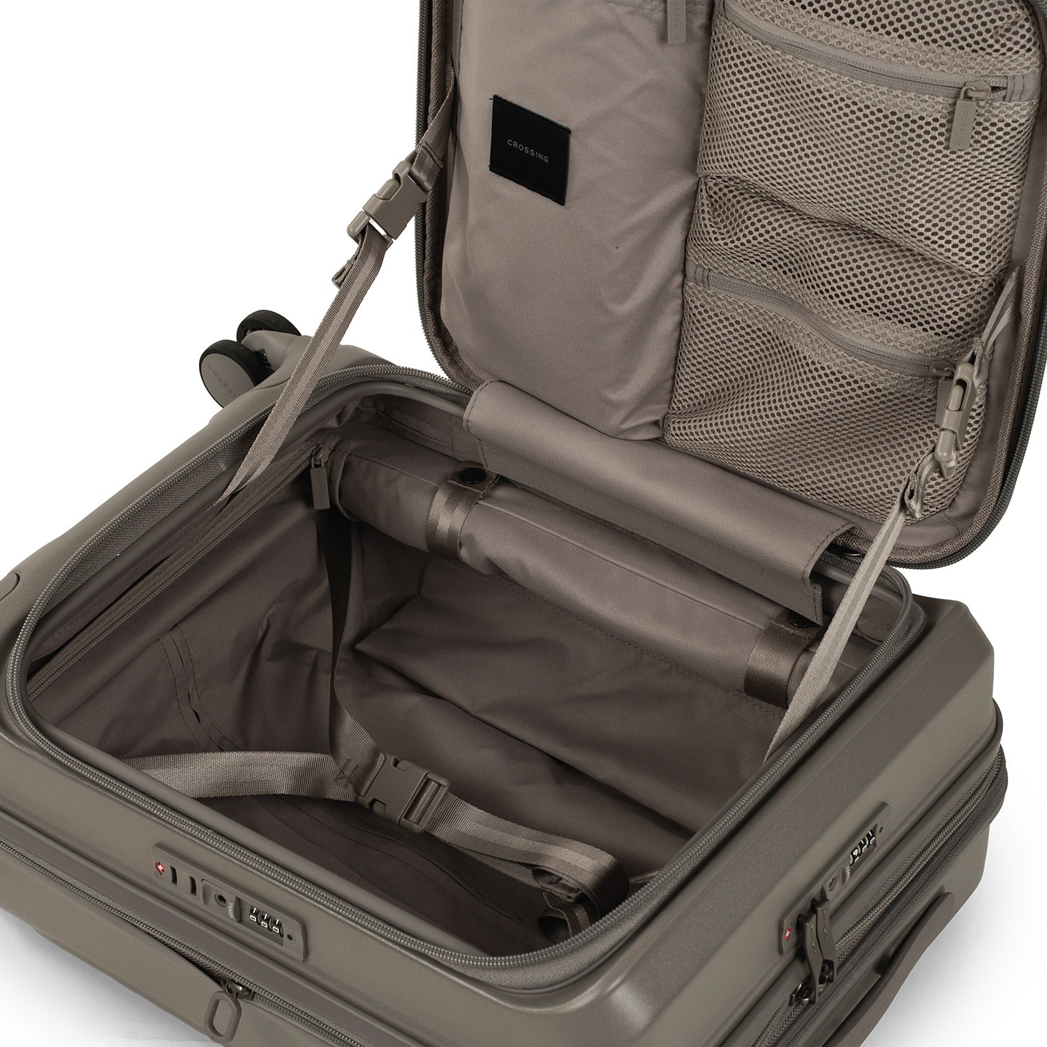 CROSSING INVI 20" Carry On Expandable Luggage With Front & Middle Access
