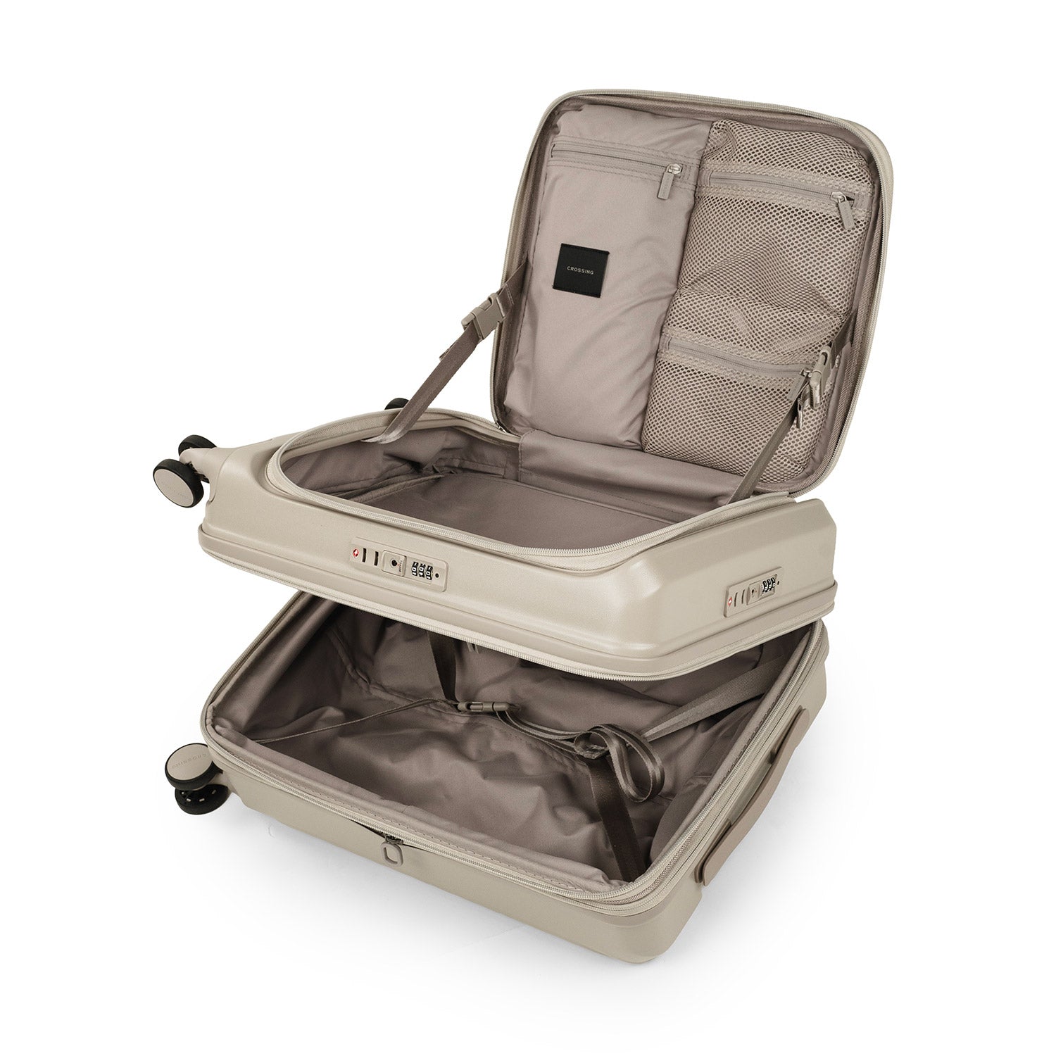 CROSSING INVI 20" Carry On Expandable Luggage With Front & Middle Access