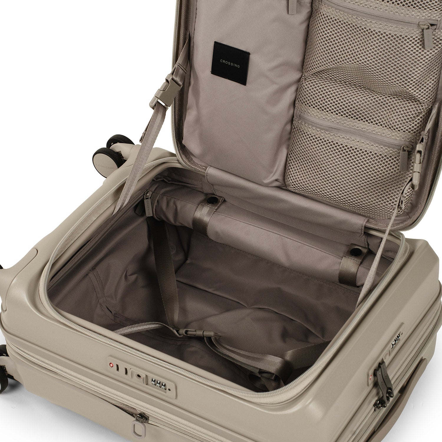 CROSSING INVI 20" Carry On Expandable Luggage With Front & Middle Access