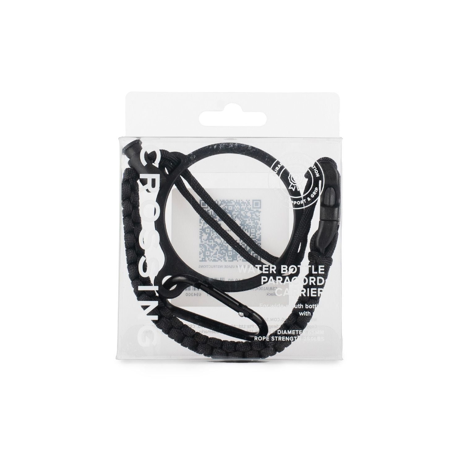 Crossing Paracord Bottle Carrier Strap with Carabiner