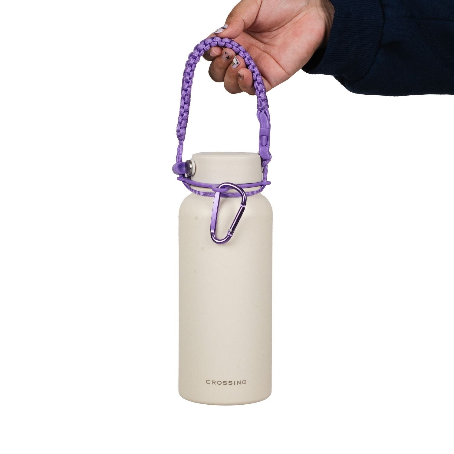 Crossing Paracord Bottle Carrier Strap with Carabiner