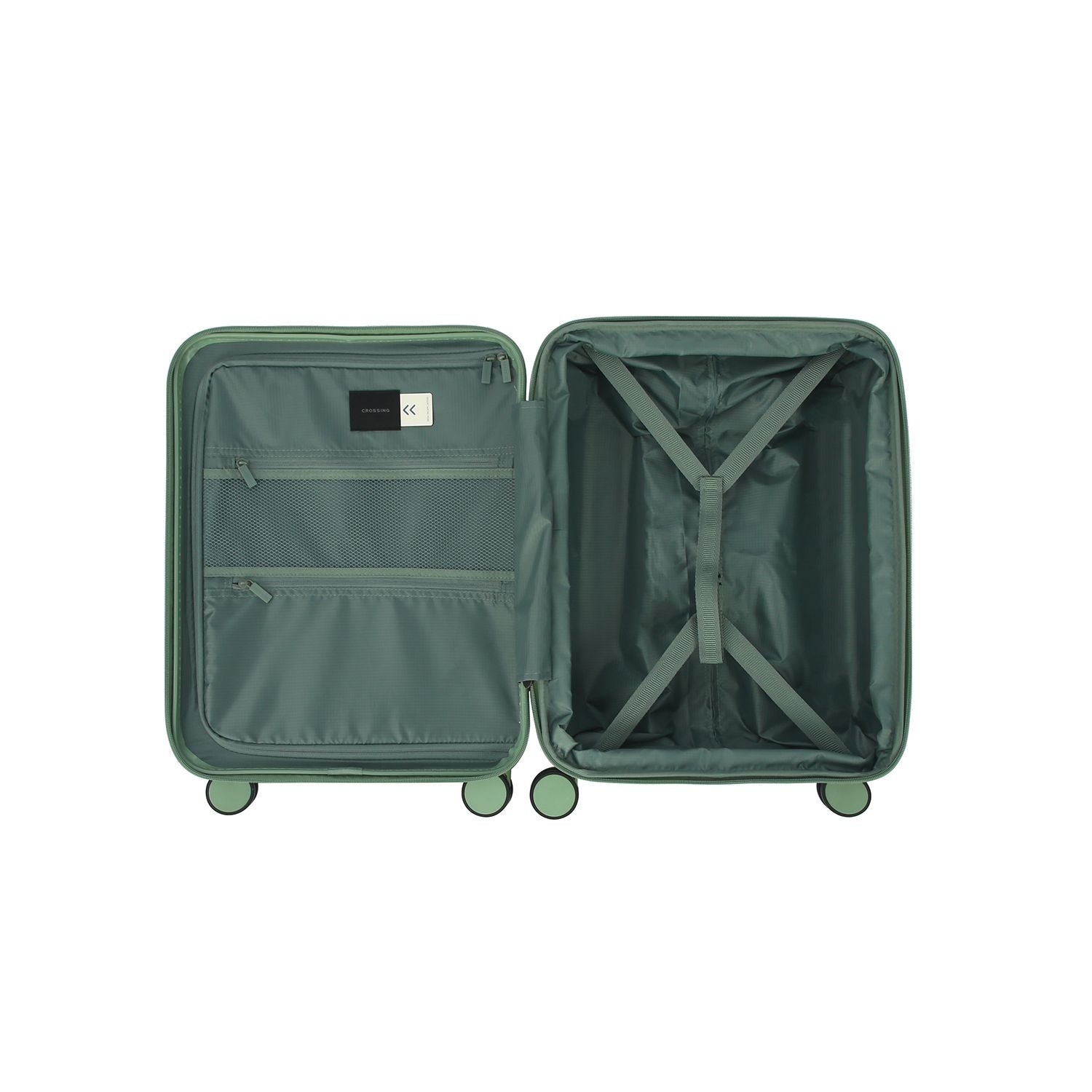 Crossing Vive Polycarbonate Expandable Carry On Luggage T20
