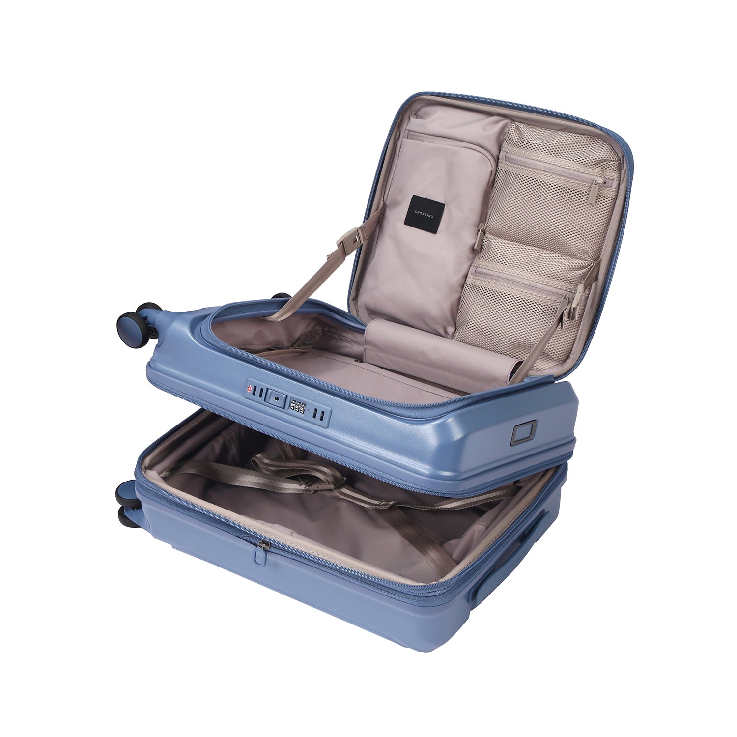 CROSSING INVI 20" Carry On Expandable Luggage With Front & Middle Access V3