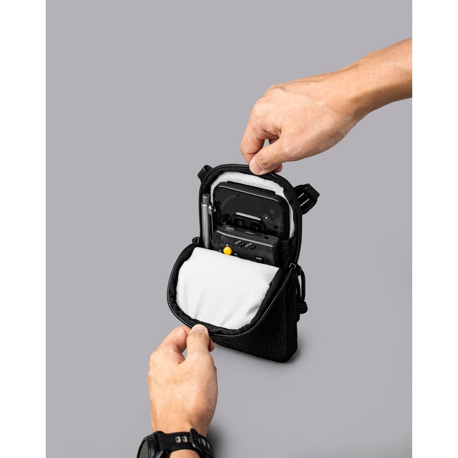 ALPAKA Modular Shoulder Pocket Slim Nylon Washed