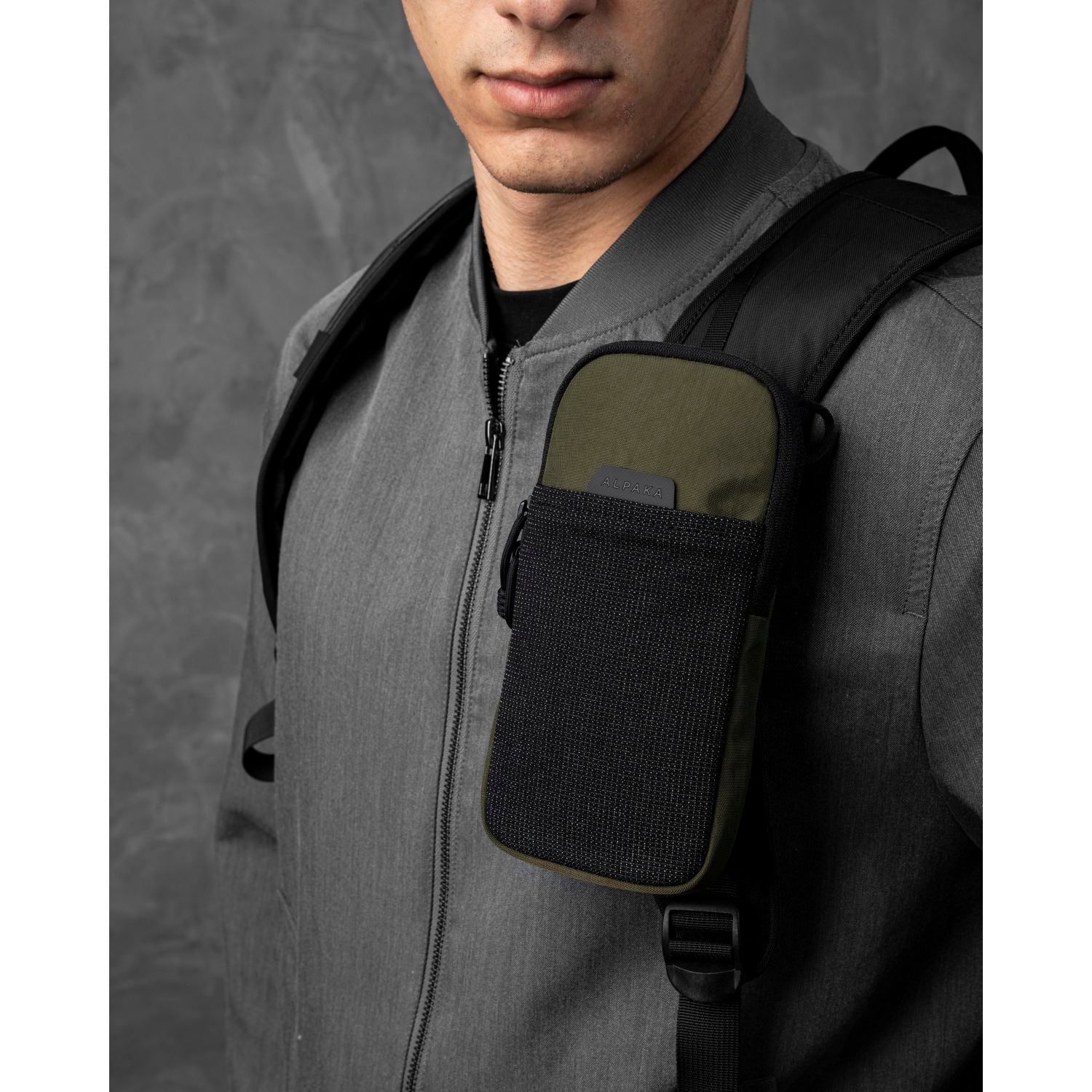 ALPAKA Modular Shoulder Pocket Slim Nylon Washed