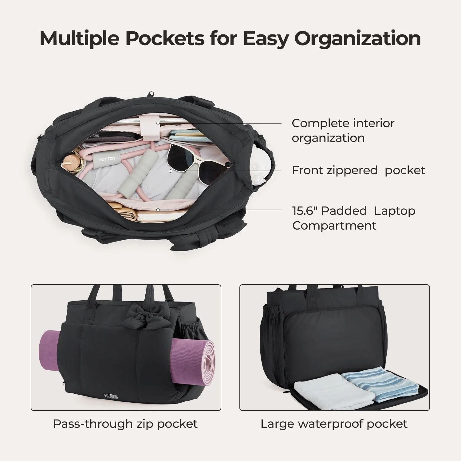 Bagsmart Crush Laptop Tote 23L