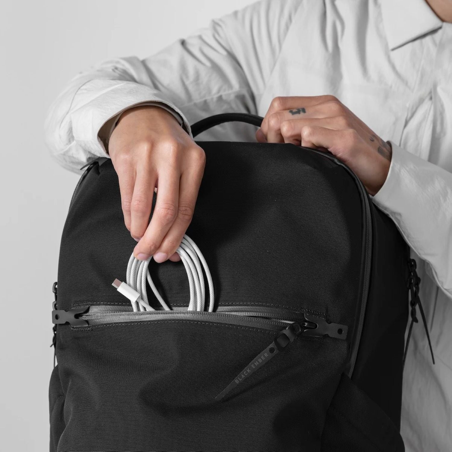 Black Ember Citadel H2 Laptop Backpack Embertex PFAS Free 25L