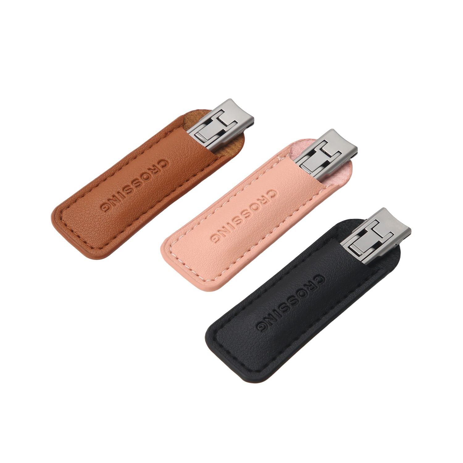 Crossing Compact Travel Stainless-Steel Nail Clippers With Pouch V2