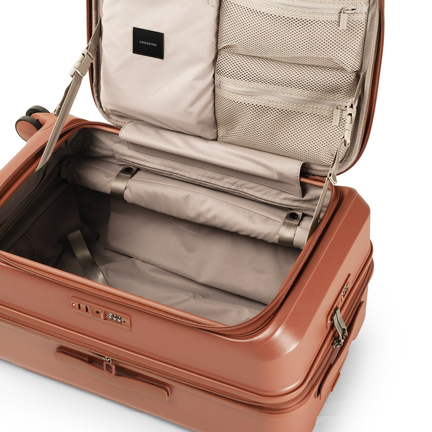 CROSSING INVI TRUNK 26" Medium Expandable Luggage With Front & Middle Access