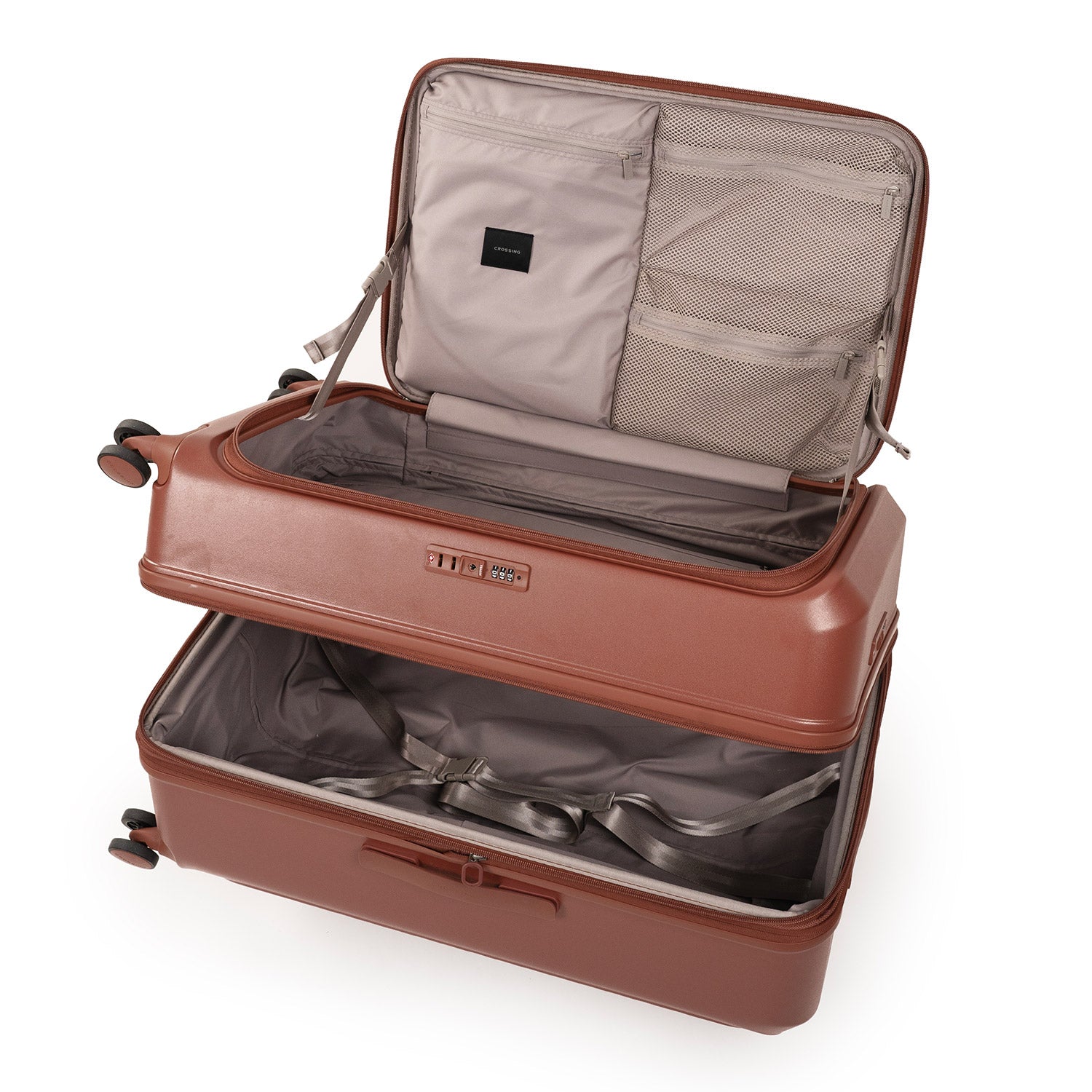 CROSSING INVI TRUNK 30" Large Expandable Luggage With Front & Middle Access