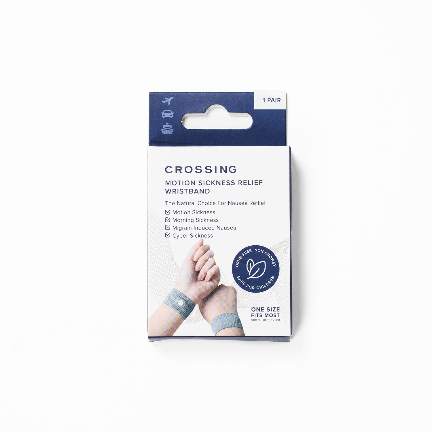 Crossing Motion Sickness Relief Wristband (1 Pair)