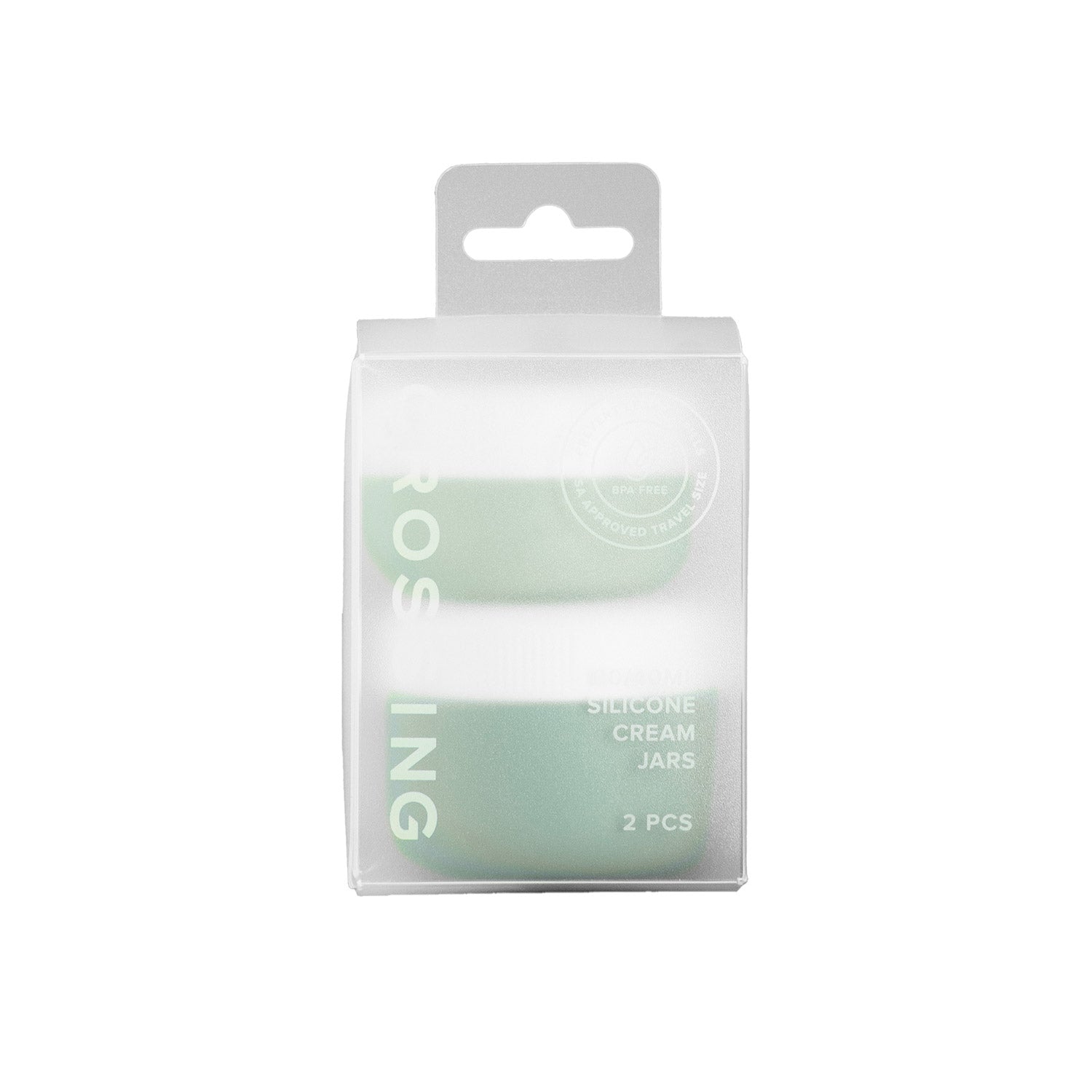 Crossing Silicone Leak Proof TSA Approved Travel Size Cream Jar 30/40 ml (2 Pack)