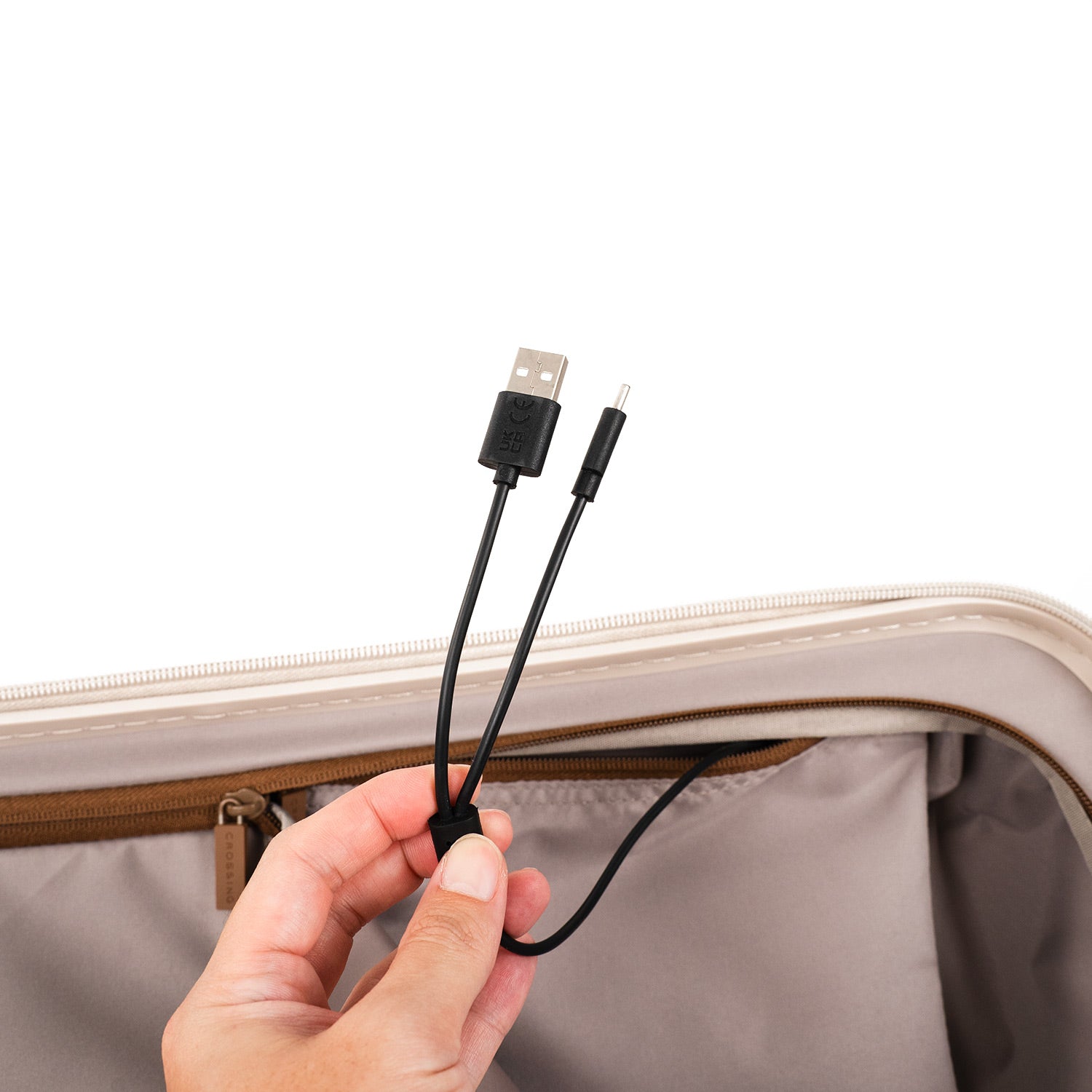 Crossing Stel Polycarbonate Carry On 20" Luggage