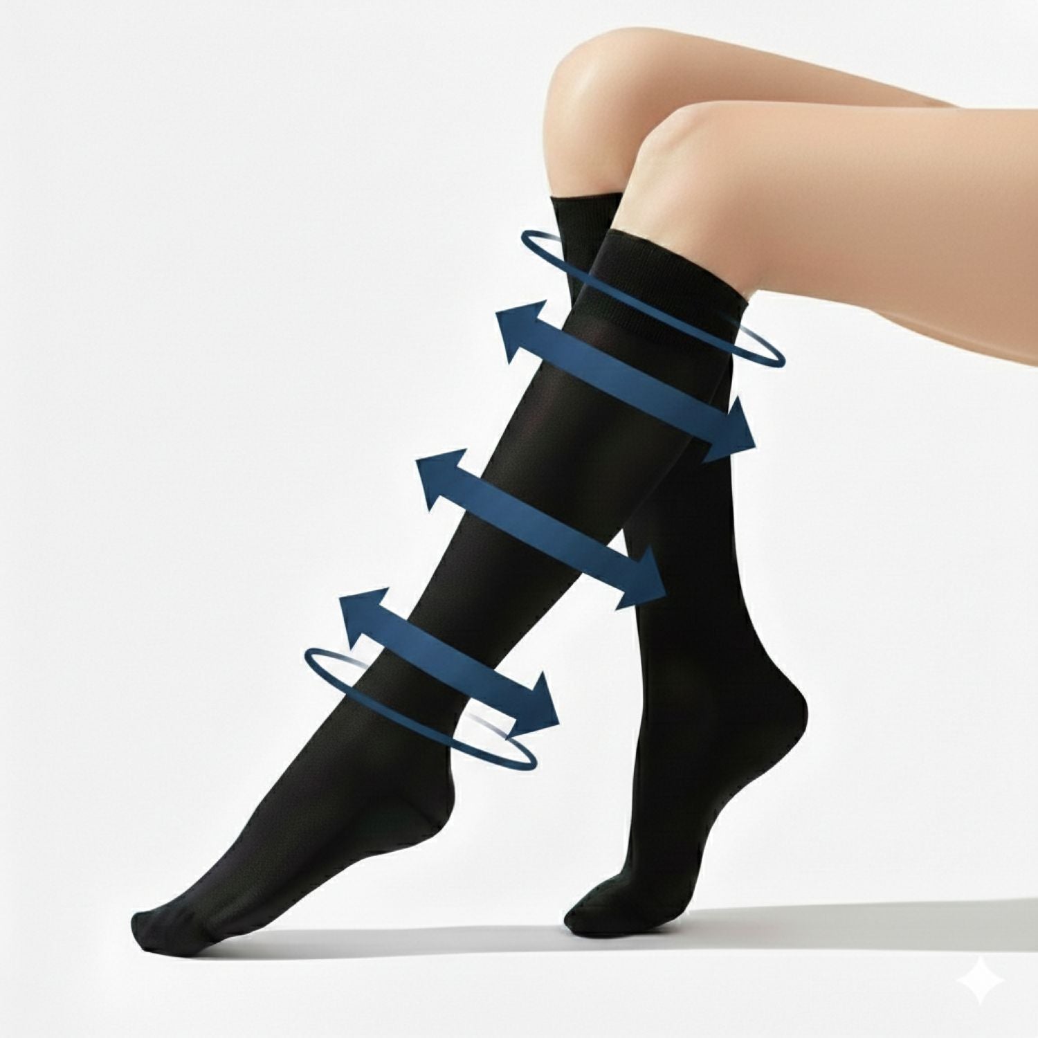 Crossing Travel & Flight Compression Socks L