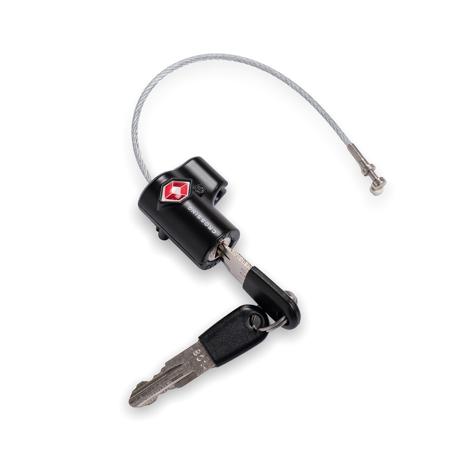 Crossing TSA Travel Cable Lock With Keys