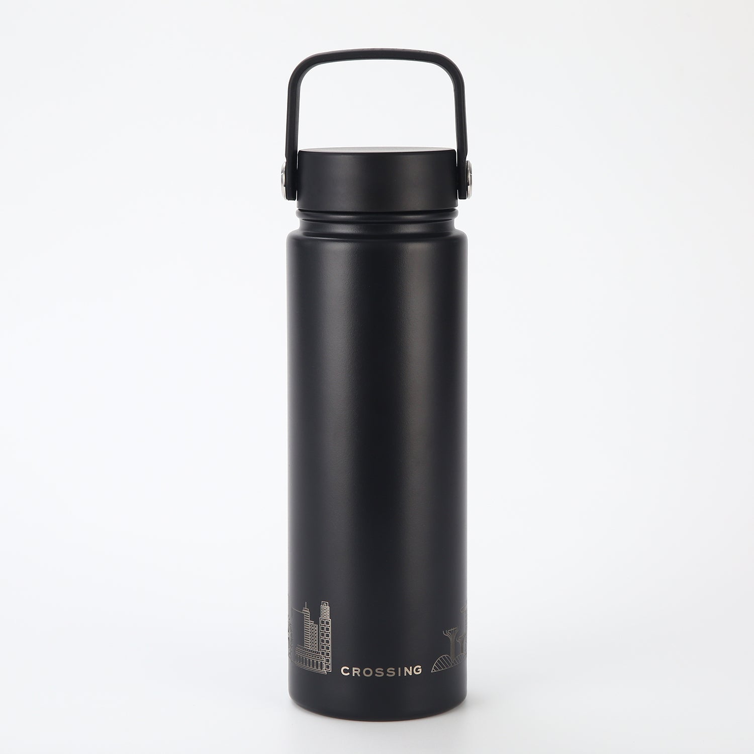 Crossing Urban Ceramic S/S Insulated Flat Cap Bottle With Handle 720ml