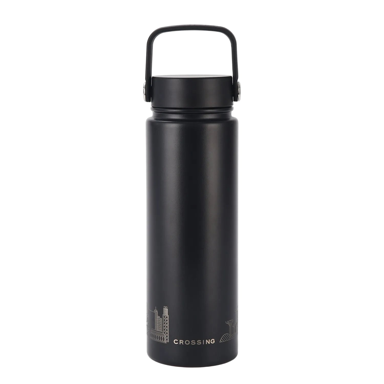 Crossing Urban Ceramic S/S Insulated Flat Cap Bottle With Handle 720ml (SA)