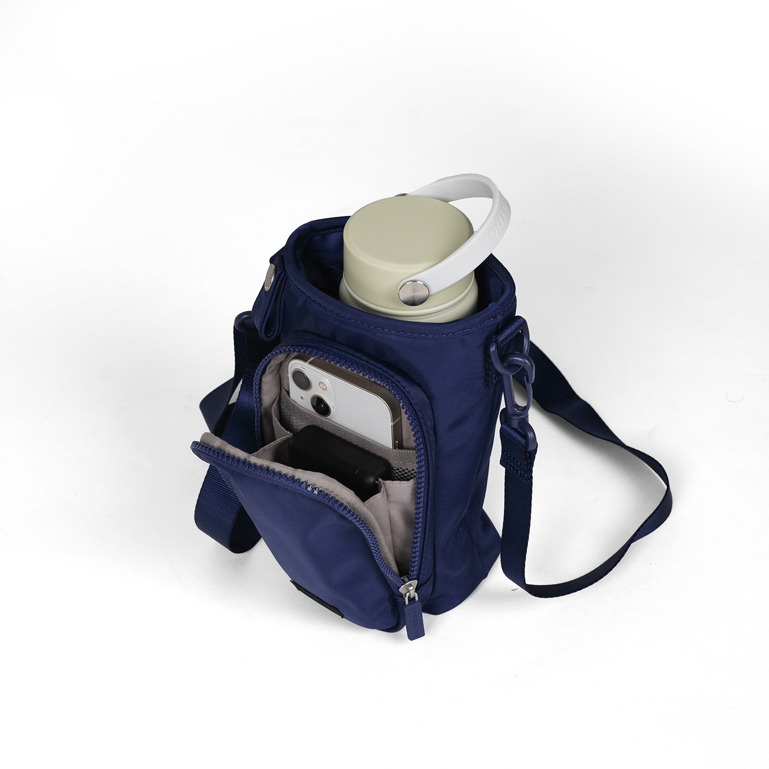 Crossing Water Bottle Crossbody Bag With Front Pocket 2L