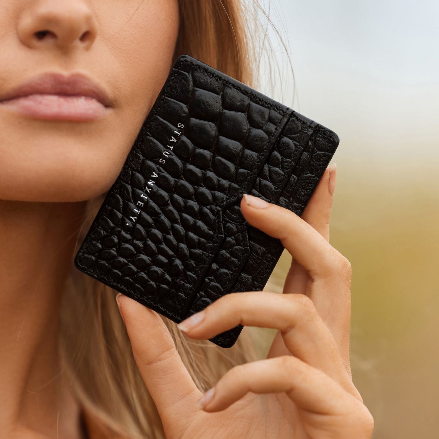 Status Anxiety Together For Now Leather Card Case (SA)
