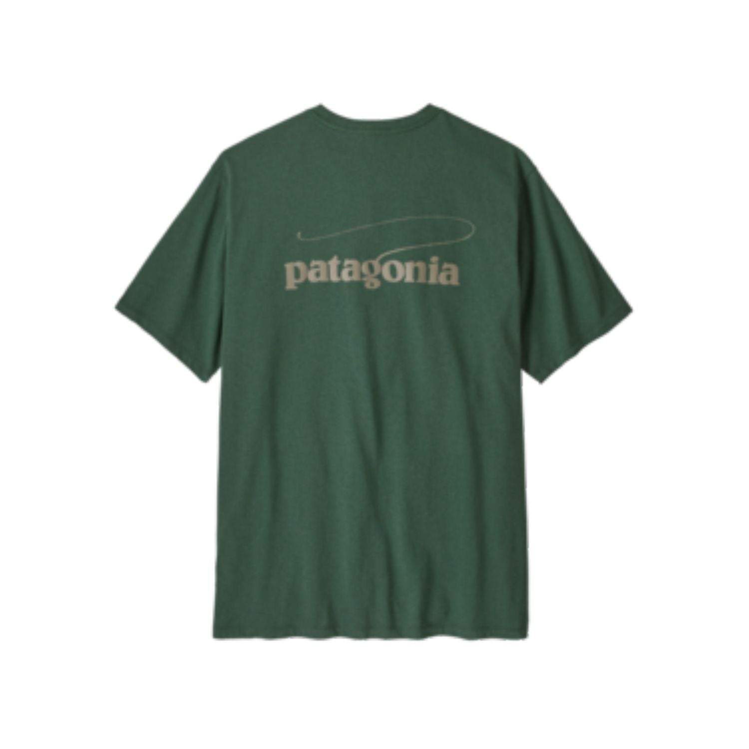Patagonia Men's Casting Logo Responsibili-Tee® (Canopy Green)