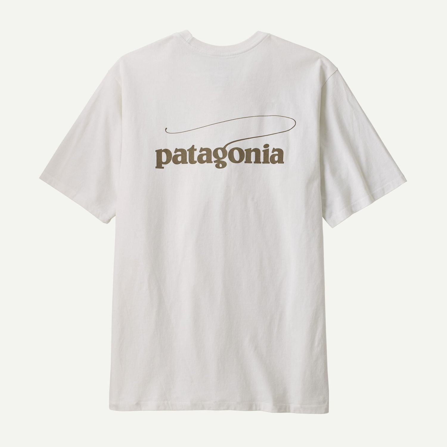 Patagonia Men's Casting Logo Responsibili-Tee® (Fiber White)