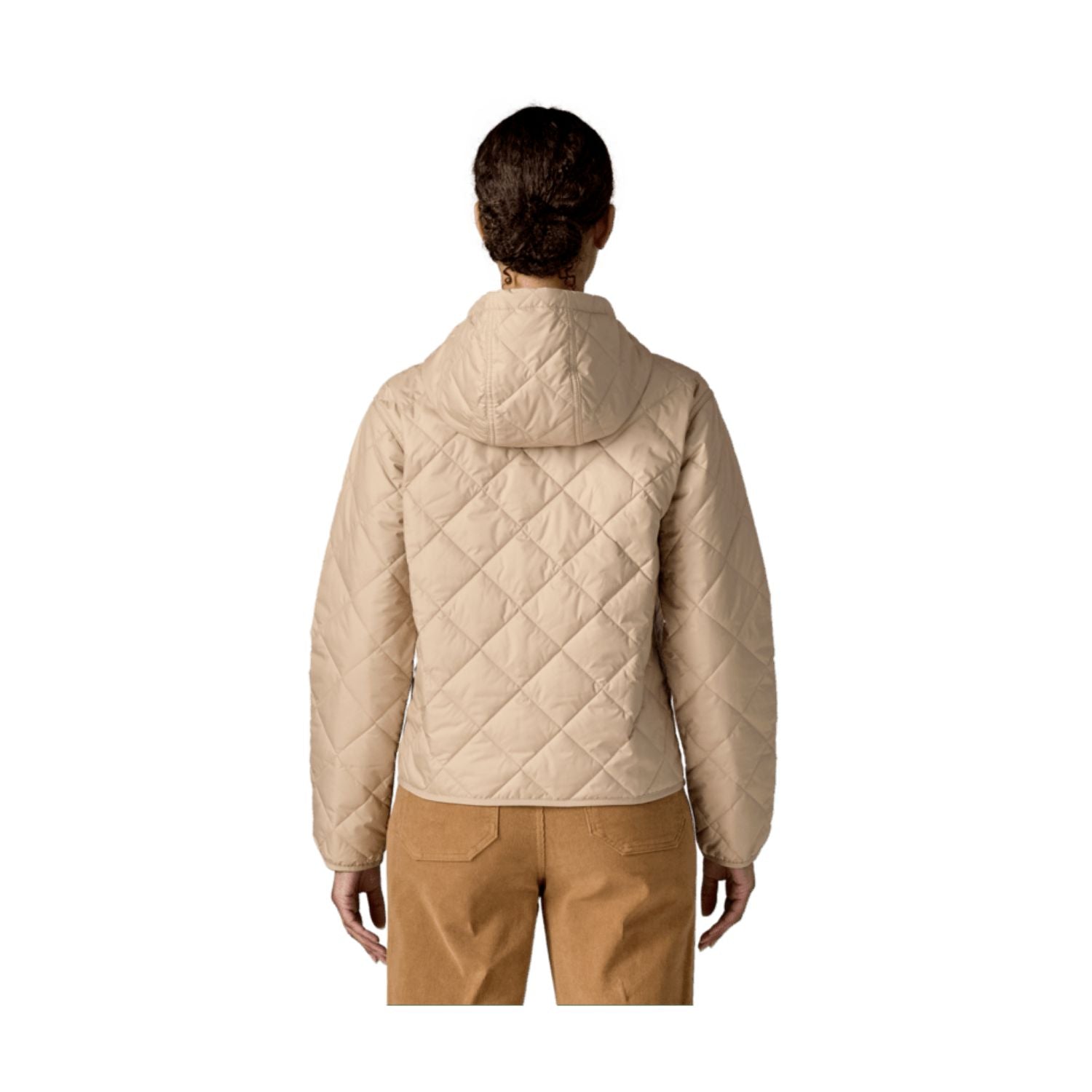 Patagonia Women's Diamond Quilted Bomber Hoody (Oar Tan)
