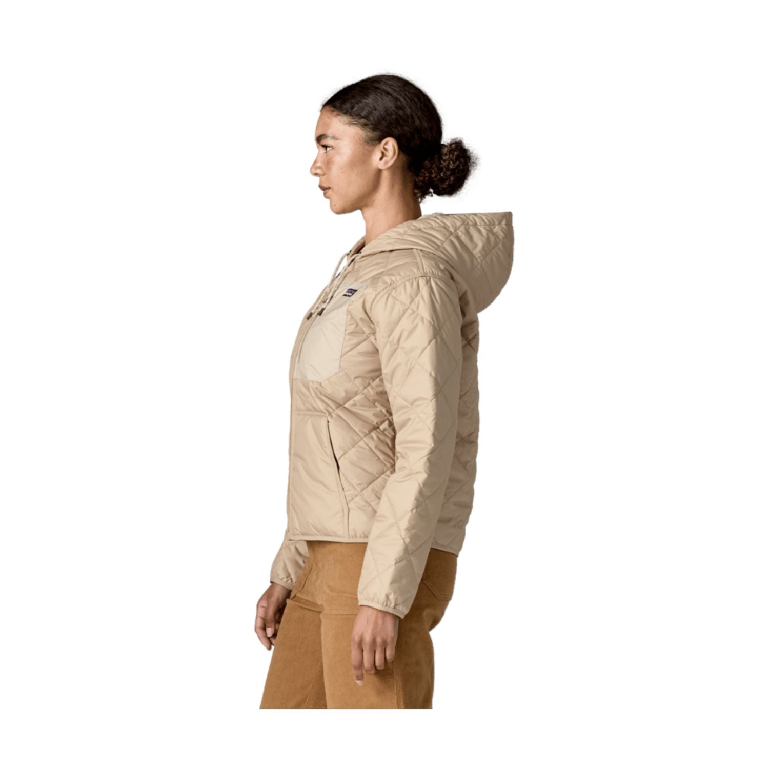 Patagonia Women's Diamond Quilted Bomber Hoody (Oar Tan)