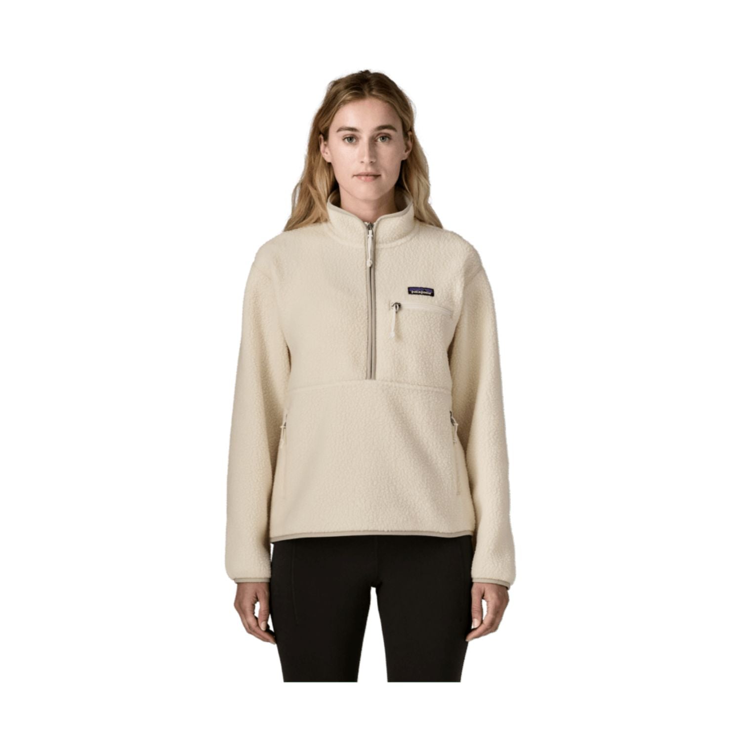 Patagonia Women's Retro Pile Marsupial Fleece Pullover (Natural)