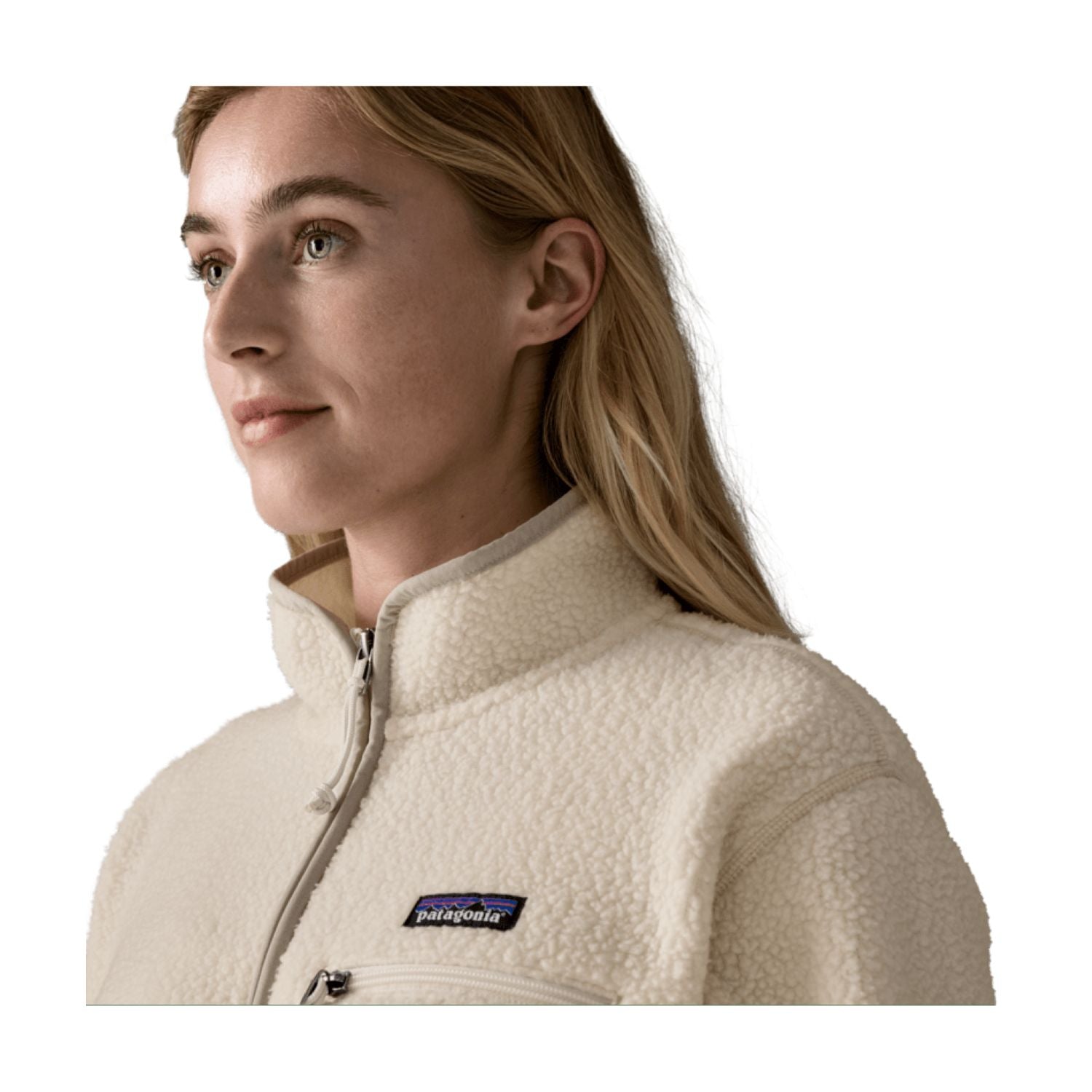 Patagonia Women's Retro Pile Marsupial Fleece Pullover (Natural)