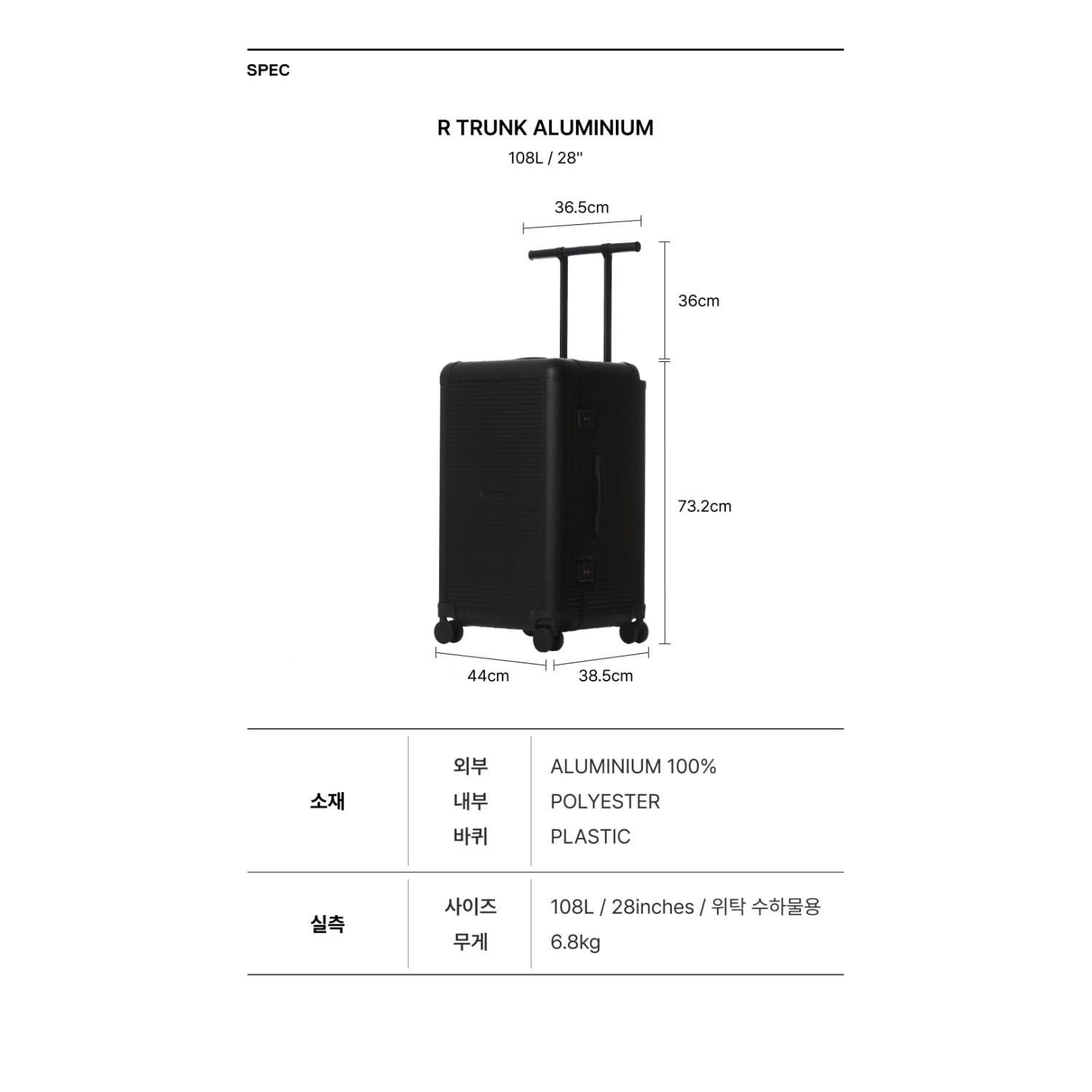 Rawrow R Trunk Alu Ep.2 108L/28''