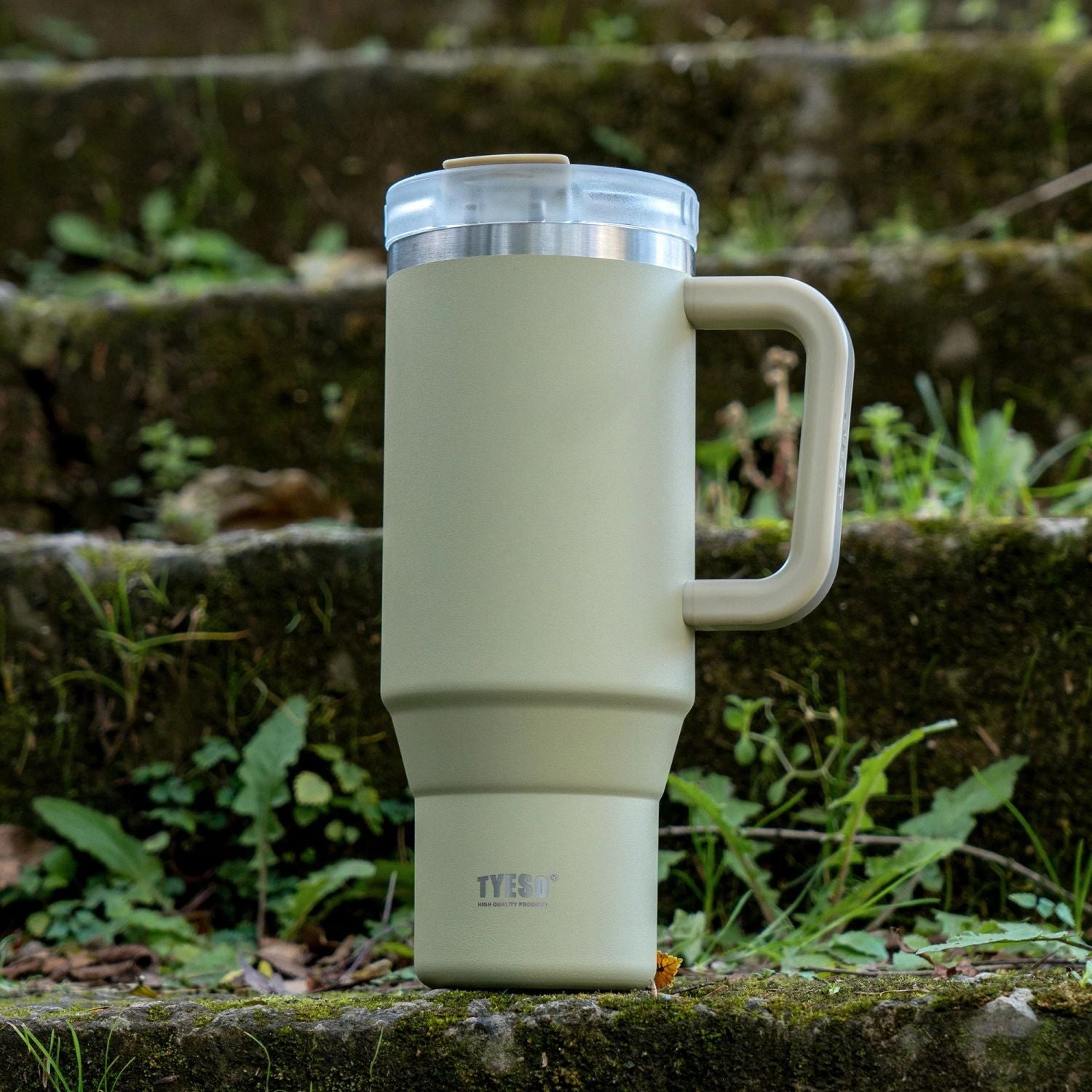 Tyeso Aura Leakproof 2 In 1 Sip & Straw Lid S/S Vacuum Tumbler 1200ml