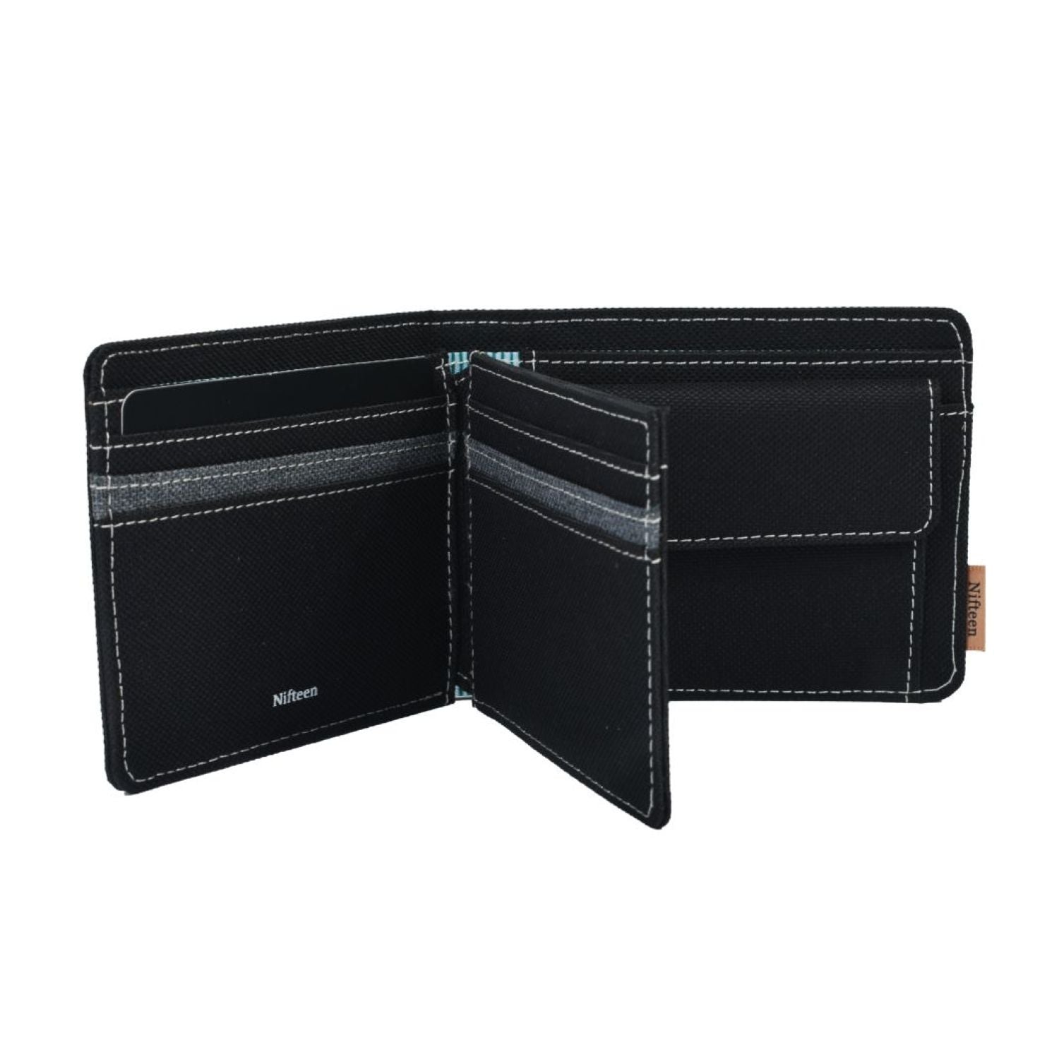 Nifteen London Billfold Wallet W/ Coin Purse And Card Flap