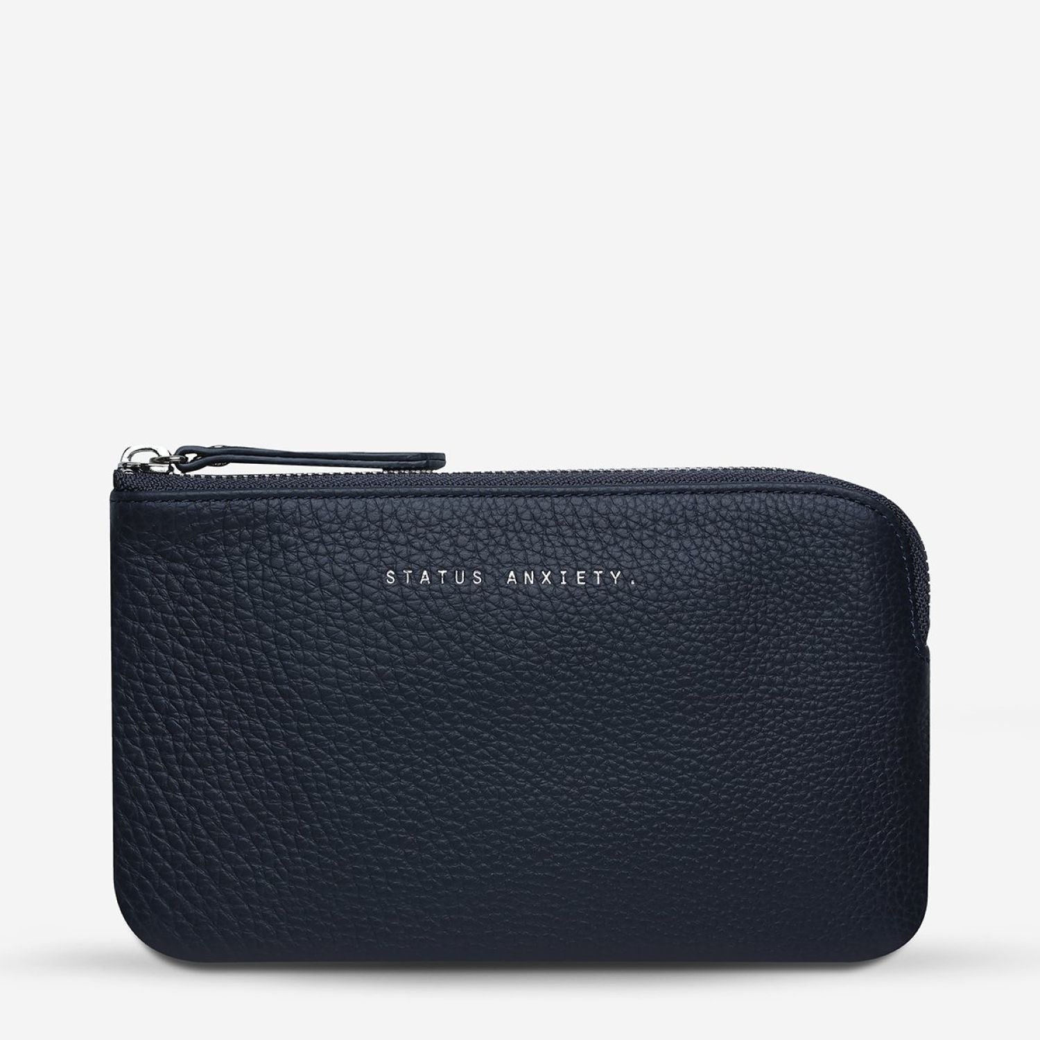 Status Anxiety Smoke And Mirrors Zip Leather Pouch (SA)