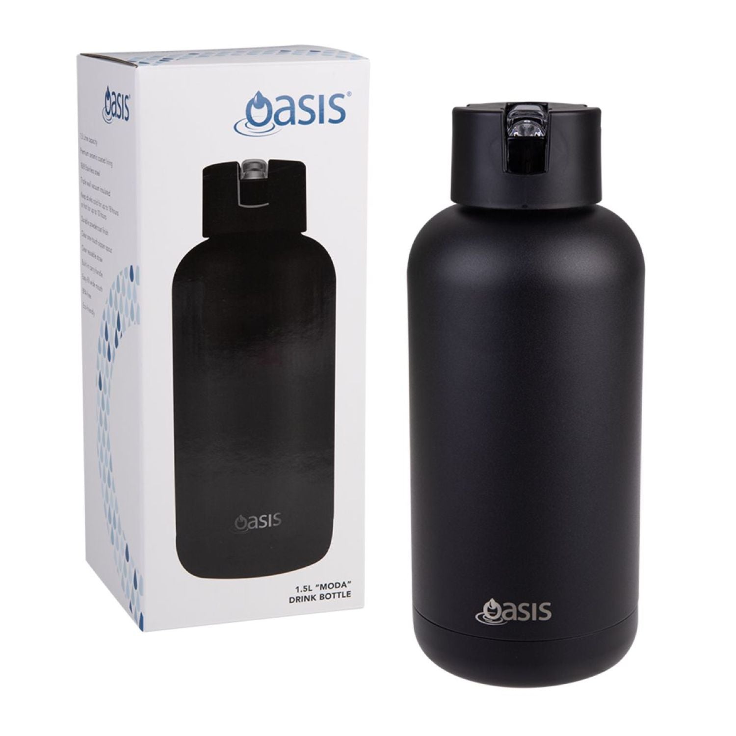 Oasis Stainless Steel Insulated Ceramic Moda Bottle 1.5L | Gifts & Lifestyle, Insulated Water Bottles, Travel Accessories, Water Bottles | Oasis Bottles-20