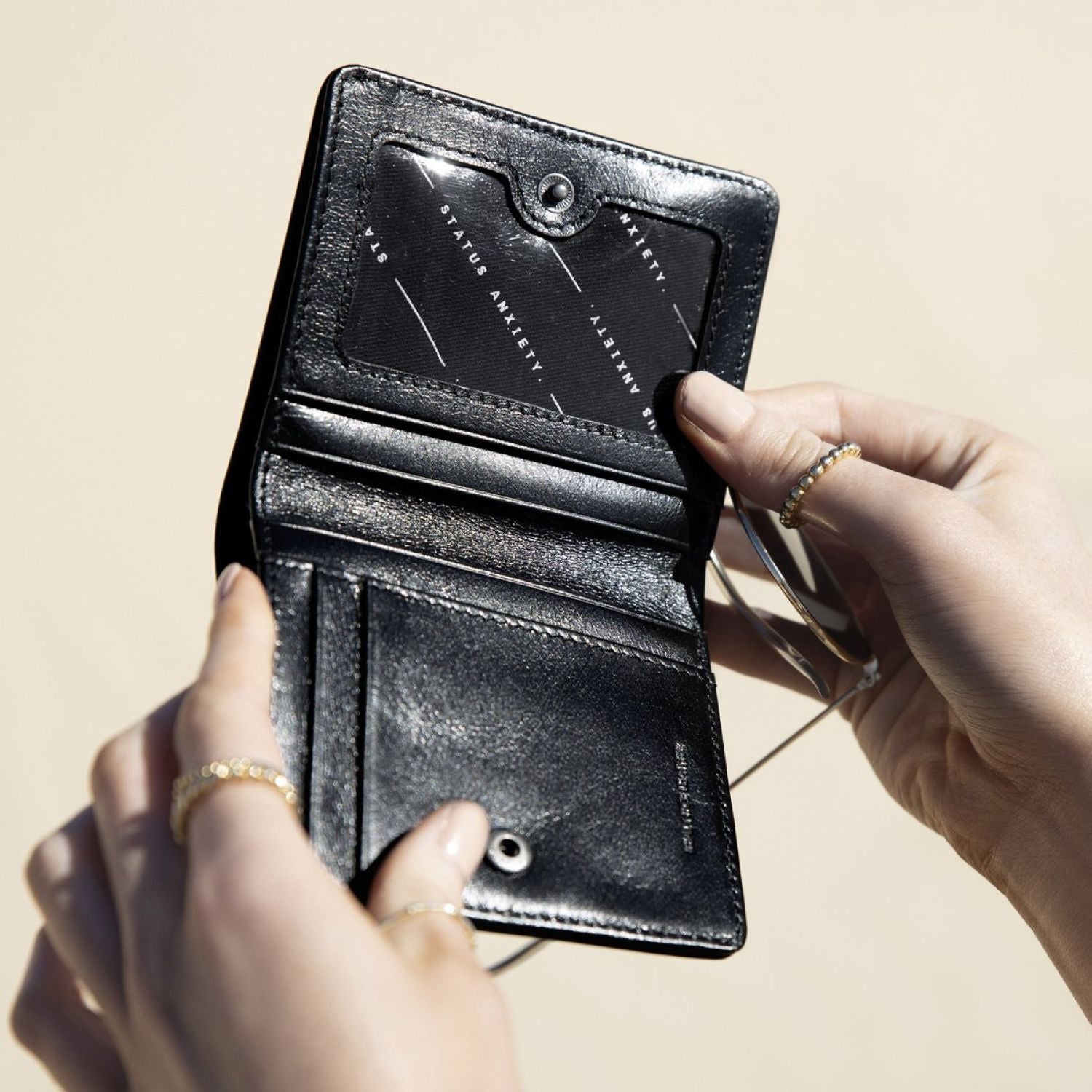 Status Anxiety In Another Life Leather Wallet