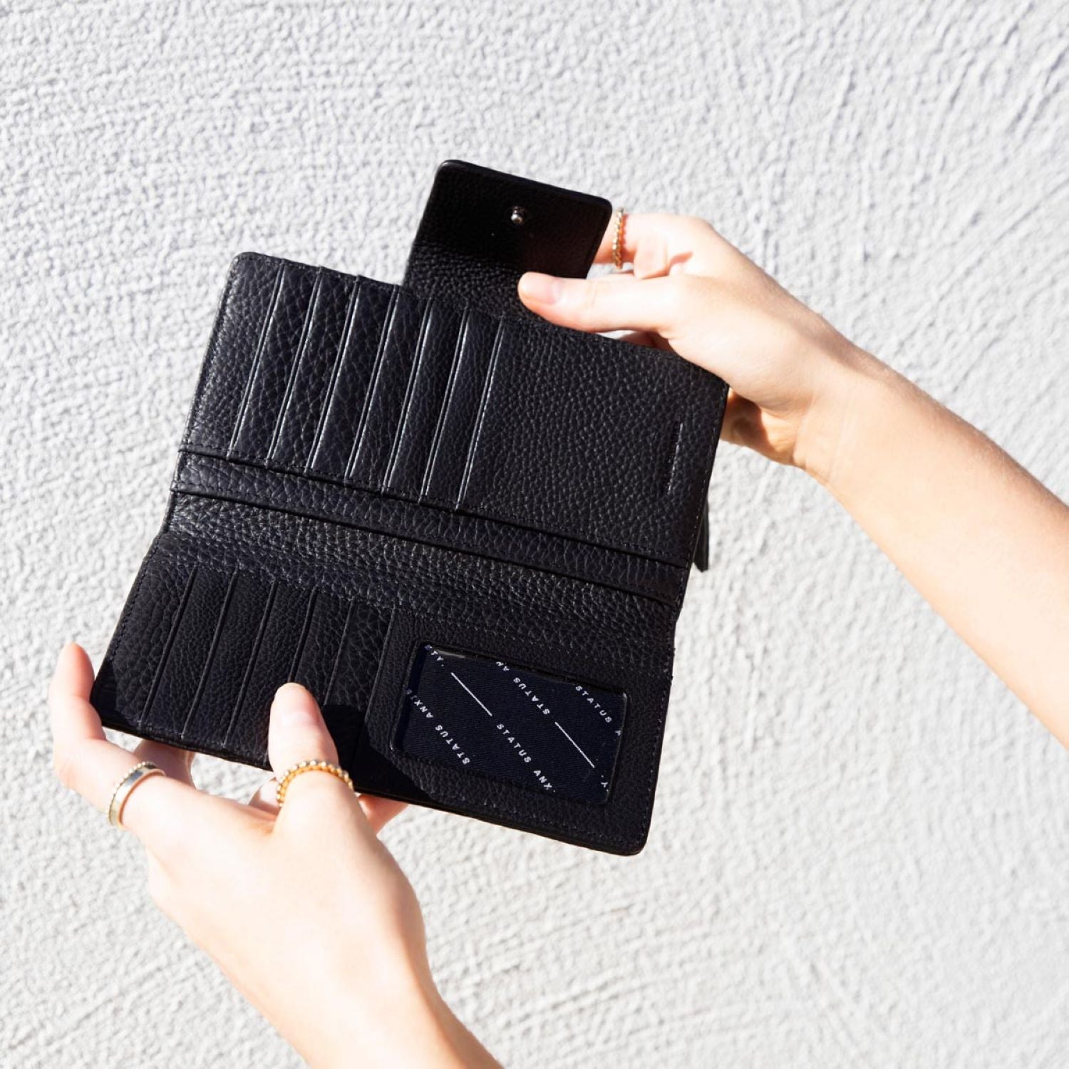 Status Anxiety Ruins Leather Wallet