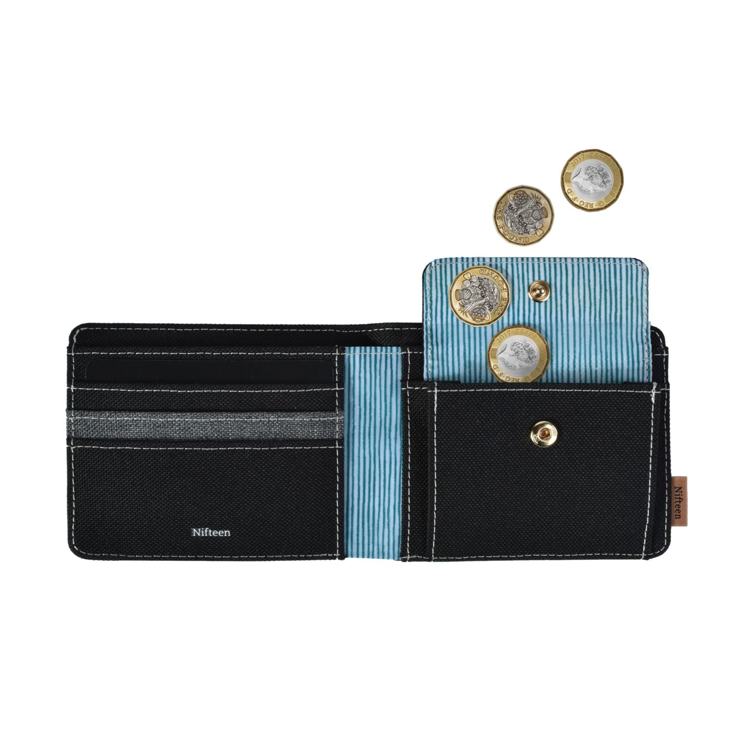 Nifteen London Billfold Wallet With Coin Purse